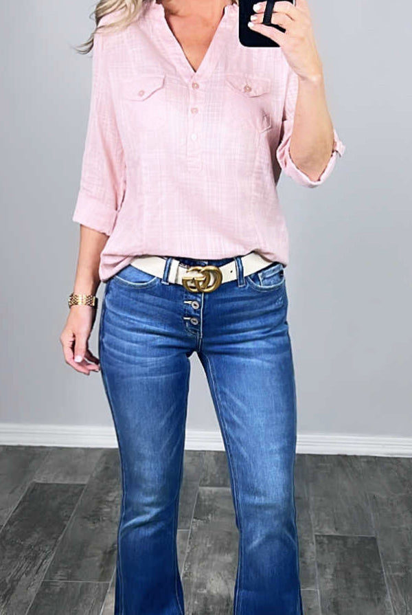 Bailey Button Front Flare Jeans-jeans-privityboutique-Privity Boutique, Women’s Fashion Boutique in Mesa, Arizona