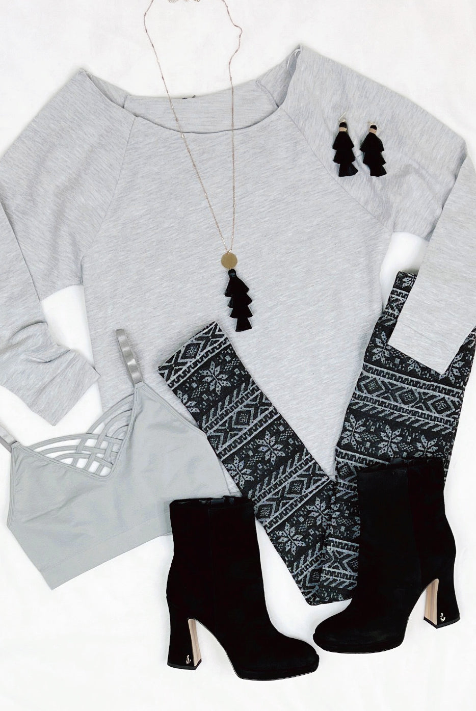 Raw Hem Off The Shoulder - Grey-Top-privityboutique.com-Privity Boutique, Women’s Fashion Boutique in Mesa, Arizona