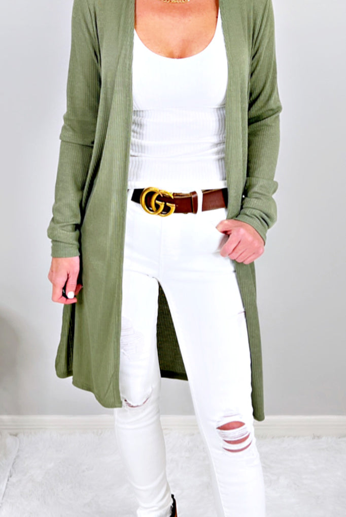 Keep Your Secrets Cardigan - Sage-Top-privityboutique.com-Privity Boutique, Women’s Fashion Boutique in Mesa, Arizona