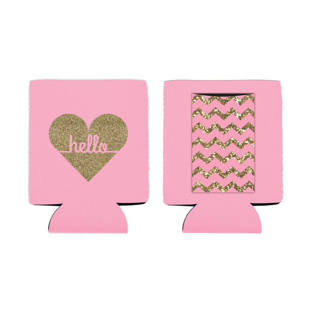 Hello Heart Glitter Koozie-koozie-privityboutique-Privity Boutique, Women’s Fashion Boutique in Mesa, Arizona