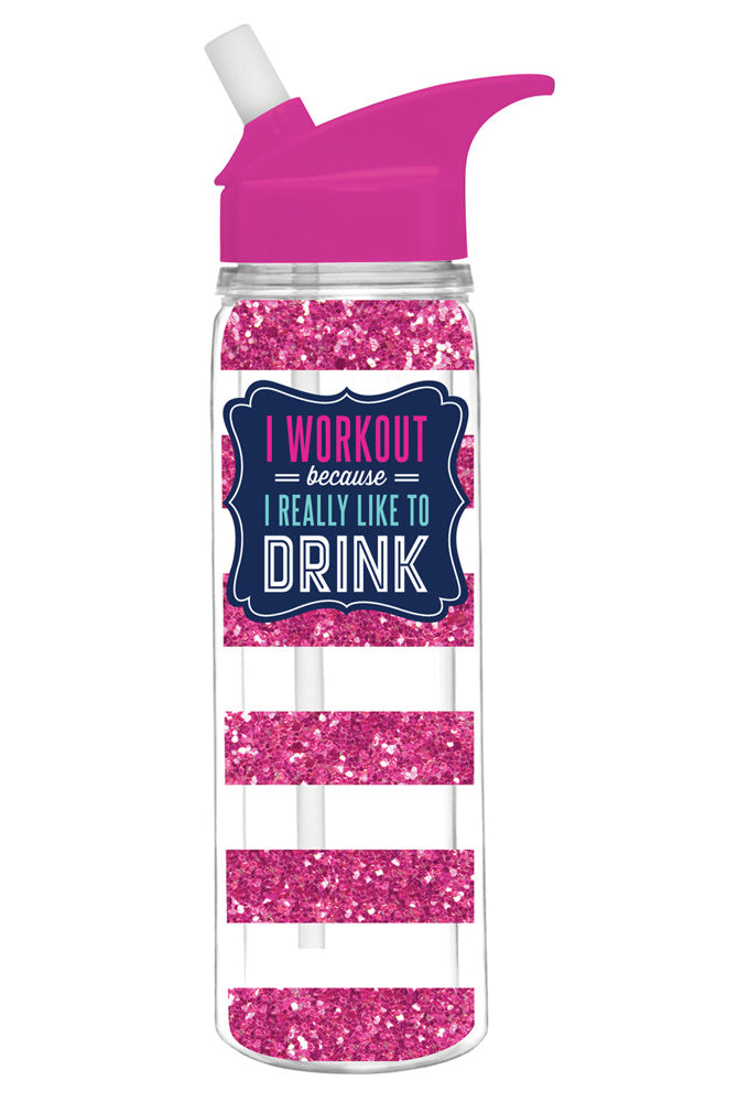 I Workout Because I Really Like to DRINK-water bottle-privityboutique-Privity Boutique, Women’s Fashion Boutique in Mesa, Arizona