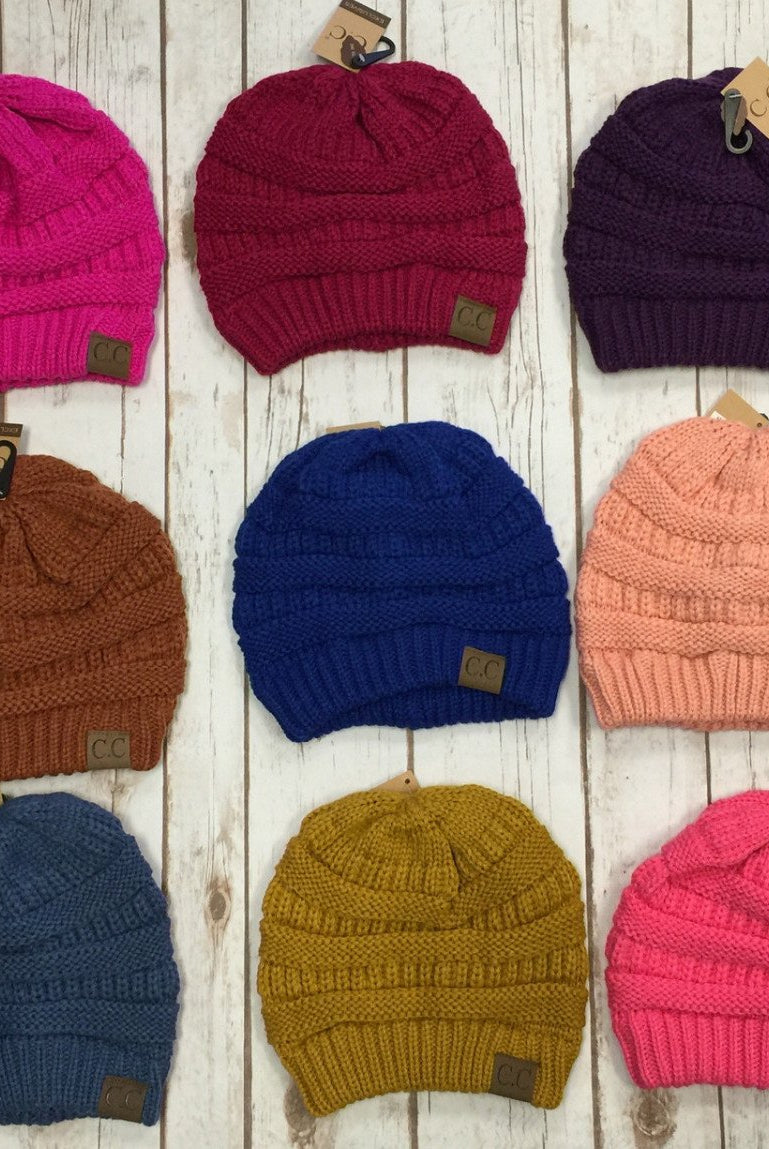 Slouchy Melange Knit Beanie: Multiple Colors-privityboutique-Privity Boutique, Women’s Fashion Boutique in Mesa, Arizona