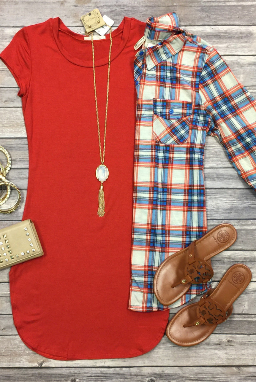 Fun in the Sun Tunic Dress: Chili-Top-privityboutique-Privity Boutique, Women’s Fashion Boutique in Mesa, Arizona