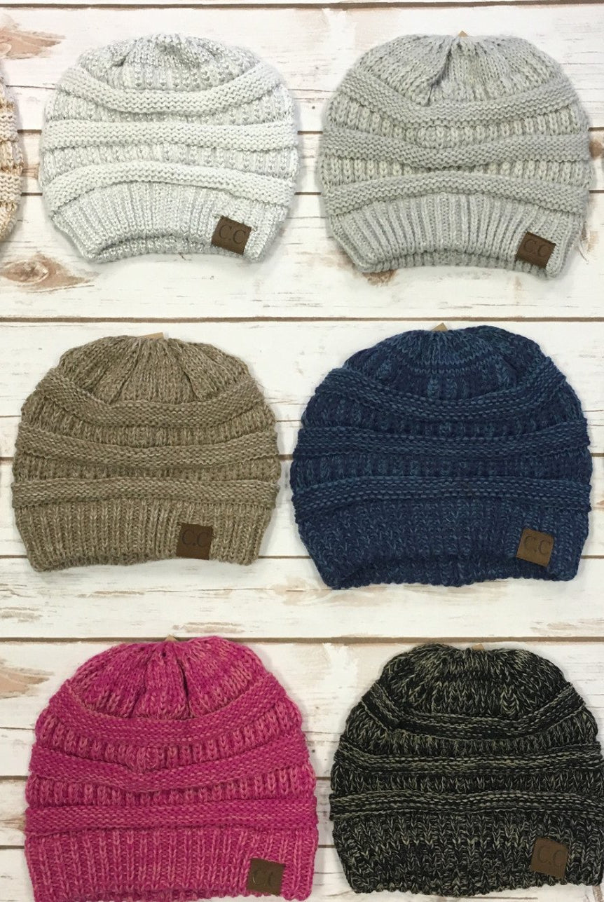 Slouchy Melange Knit Beanie: Multiple Colors-privityboutique-Privity Boutique, Women’s Fashion Boutique in Mesa, Arizona