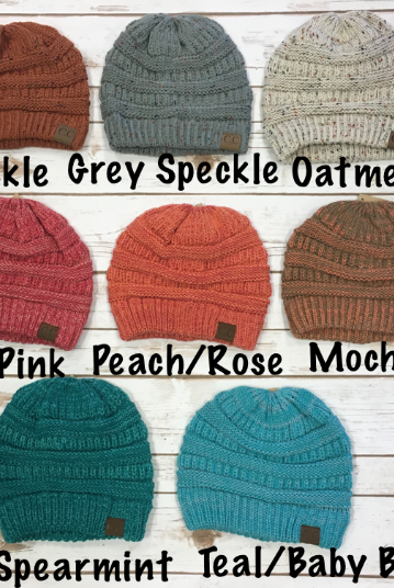 Slouchy Melange Knit Beanie: Multiple Colors-privityboutique-Privity Boutique, Women’s Fashion Boutique in Mesa, Arizona