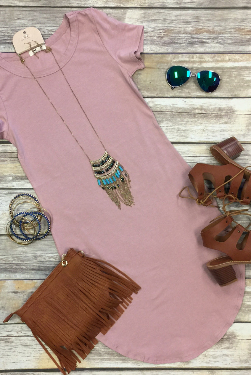 Fun in the Sun Tunic Dress: Dusty Rose-Top-privityboutique-Privity Boutique, Women’s Fashion Boutique in Mesa, Arizona