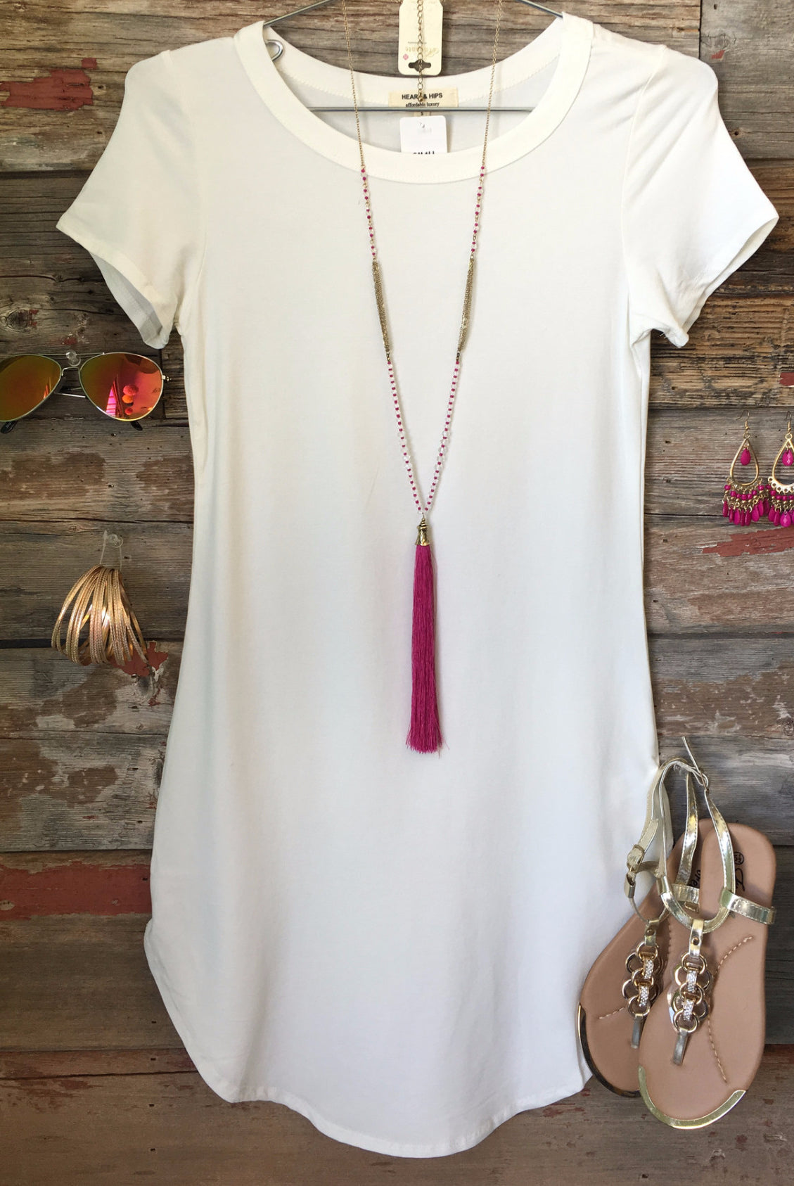 Fun in the Sun Tunic Dress: White-Top-privityboutique-Privity Boutique, Women’s Fashion Boutique in Mesa, Arizona