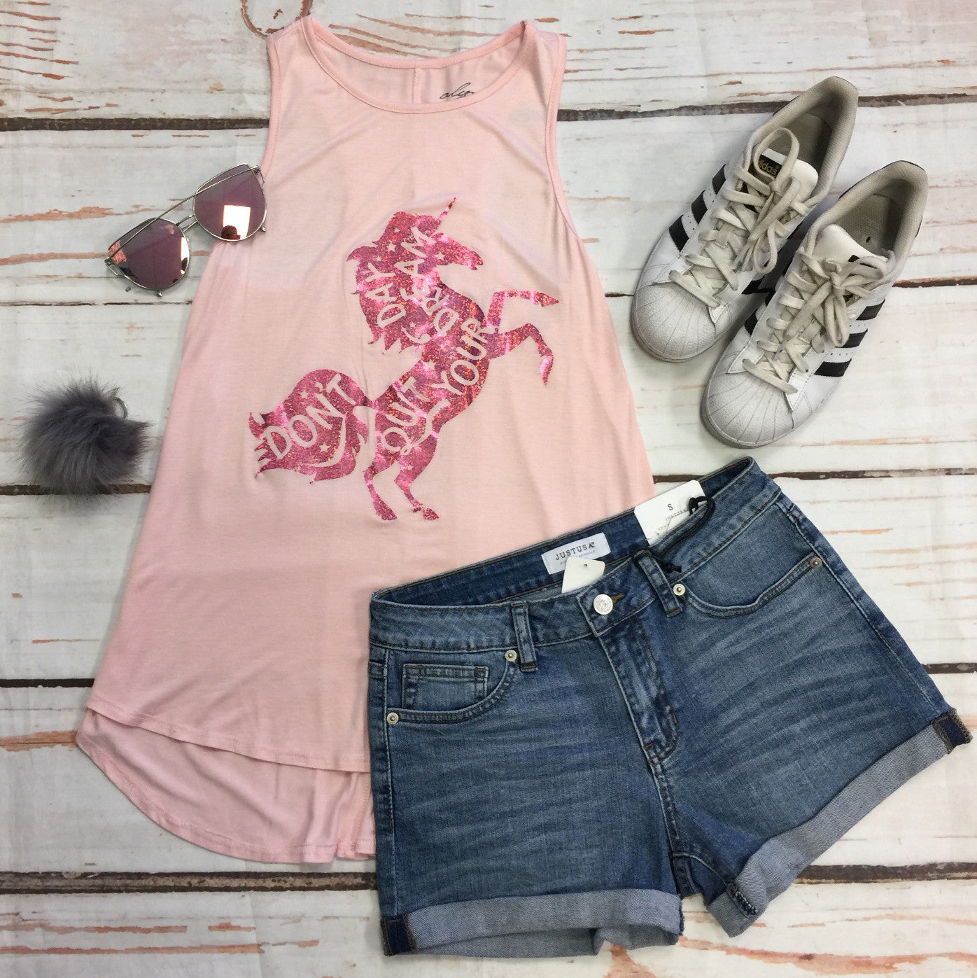 Dont Quit Your Day Dream Unicorn Tank-Top-privityboutique.com-Privity Boutique, Women’s Fashion Boutique in Mesa, Arizona