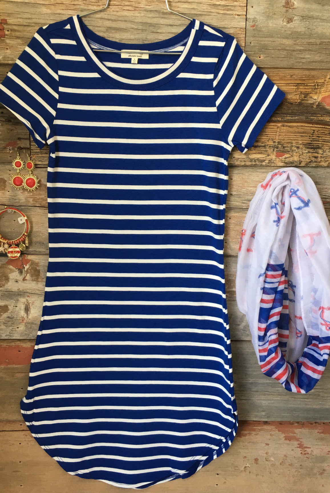 On the Horizon Tunic Dress: Royal Blue-Top-privityboutique-Privity Boutique, Women’s Fashion Boutique in Mesa, Arizona