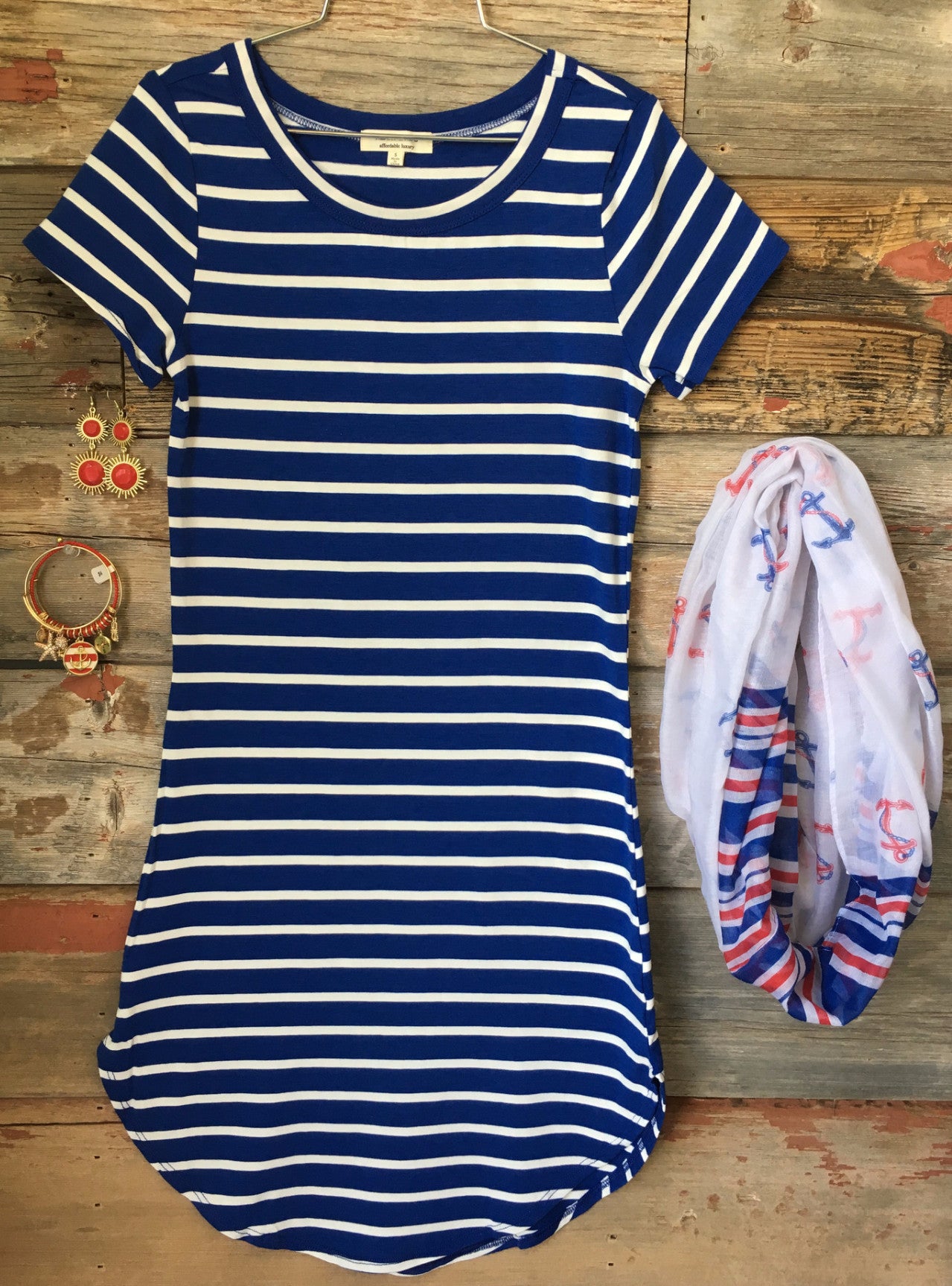 On the Horizon Tunic Dress: Royal Blue-Top-privityboutique-Privity Boutique, Women’s Fashion Boutique in Mesa, Arizona