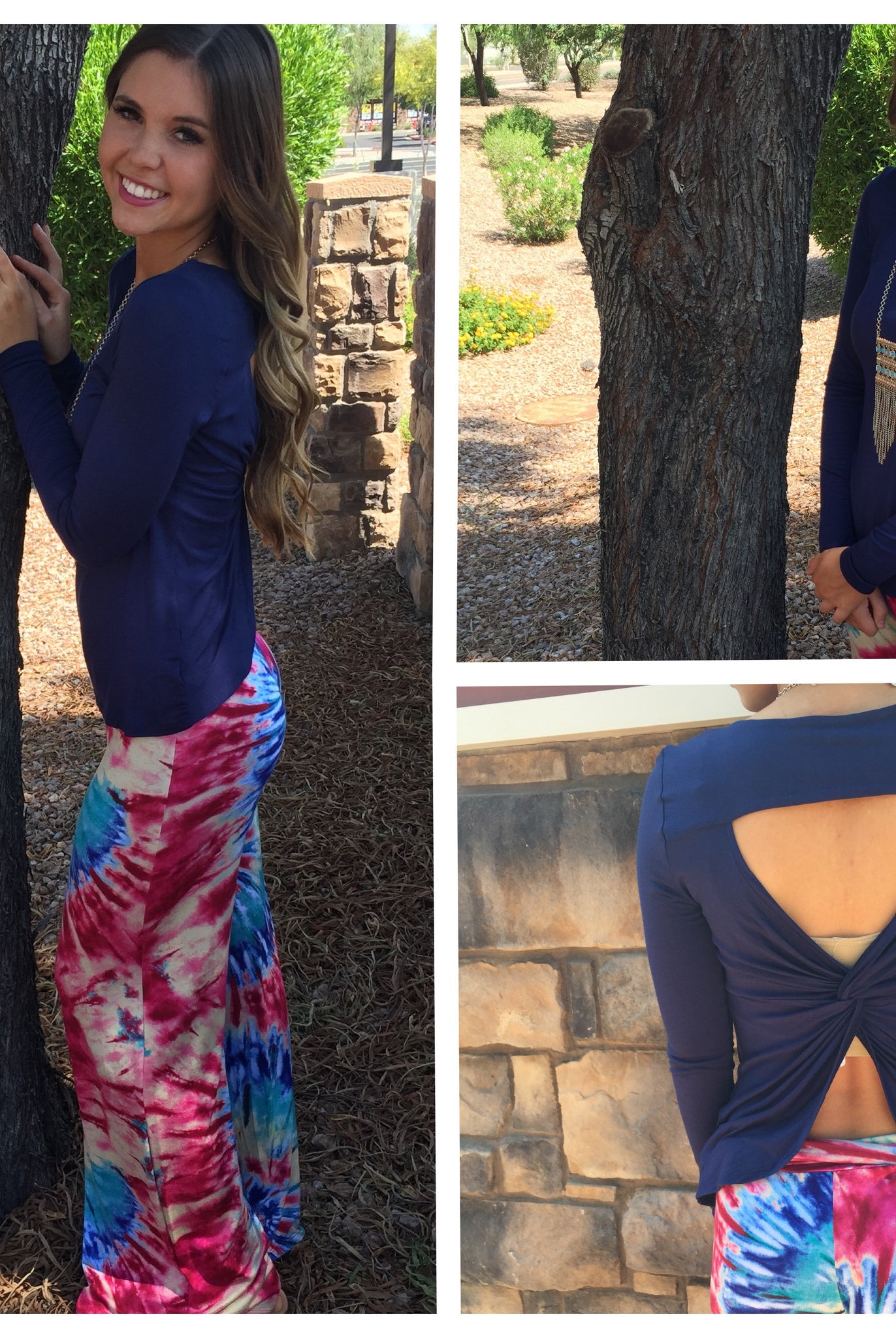 Twisted Tell Top: Blue-Top-privityboutique.com-Privity Boutique, Women’s Fashion Boutique in Mesa, Arizona