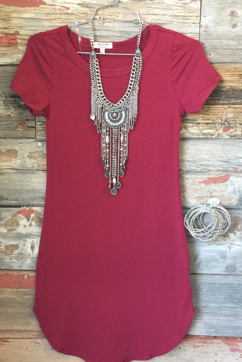 Fun in the Sun Tunic Dress: Burgundy-Top-privityboutique-Privity Boutique, Women’s Fashion Boutique in Mesa, Arizona