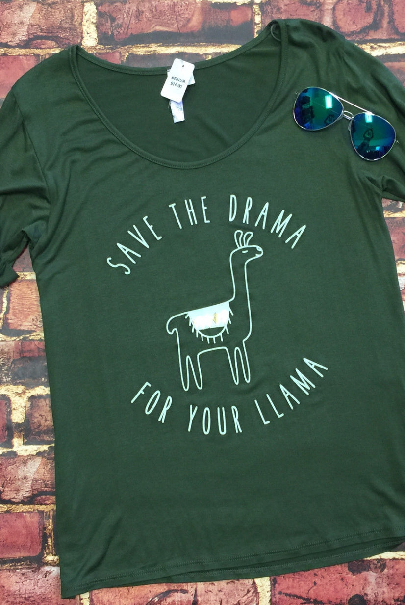 Save the Drama for your Llama-Top-privityboutique.com-Privity Boutique, Women’s Fashion Boutique in Mesa, Arizona