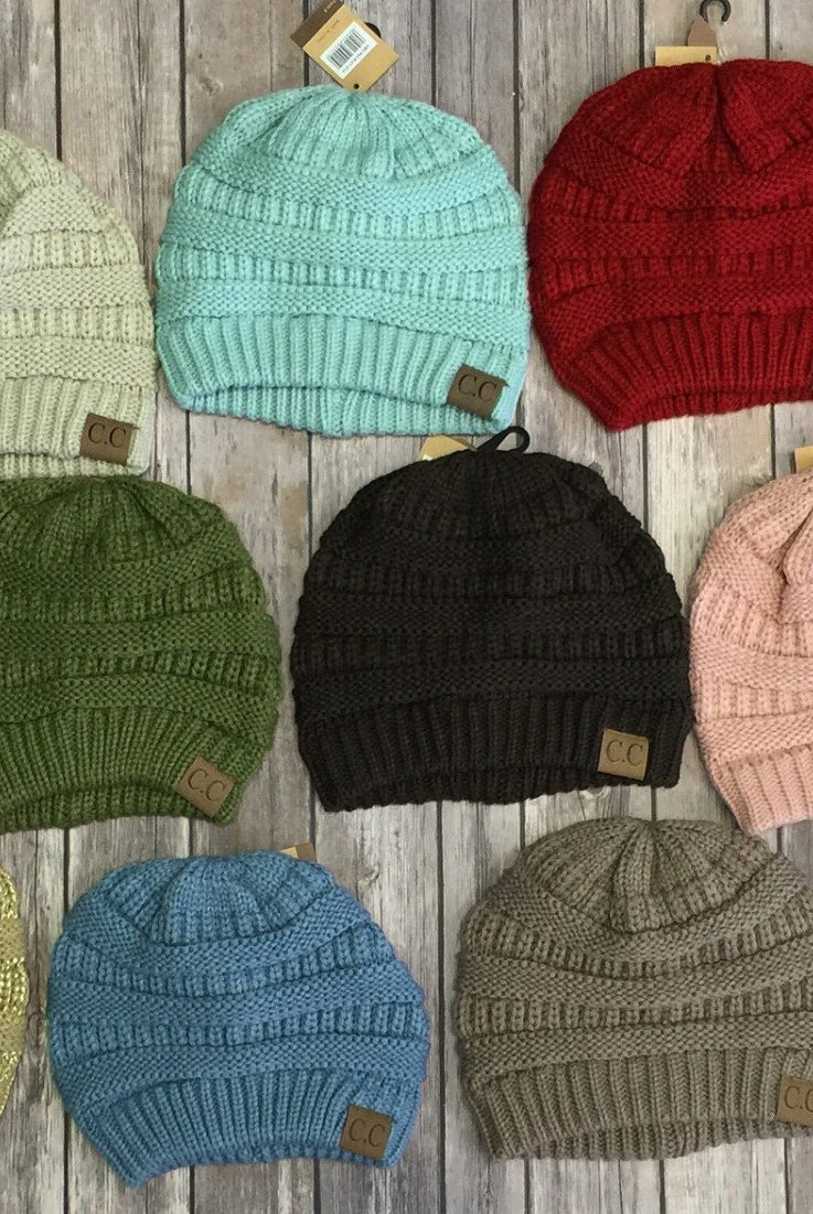 Slouchy Melange Knit Beanie: Multiple Colors-privityboutique-Privity Boutique, Women’s Fashion Boutique in Mesa, Arizona