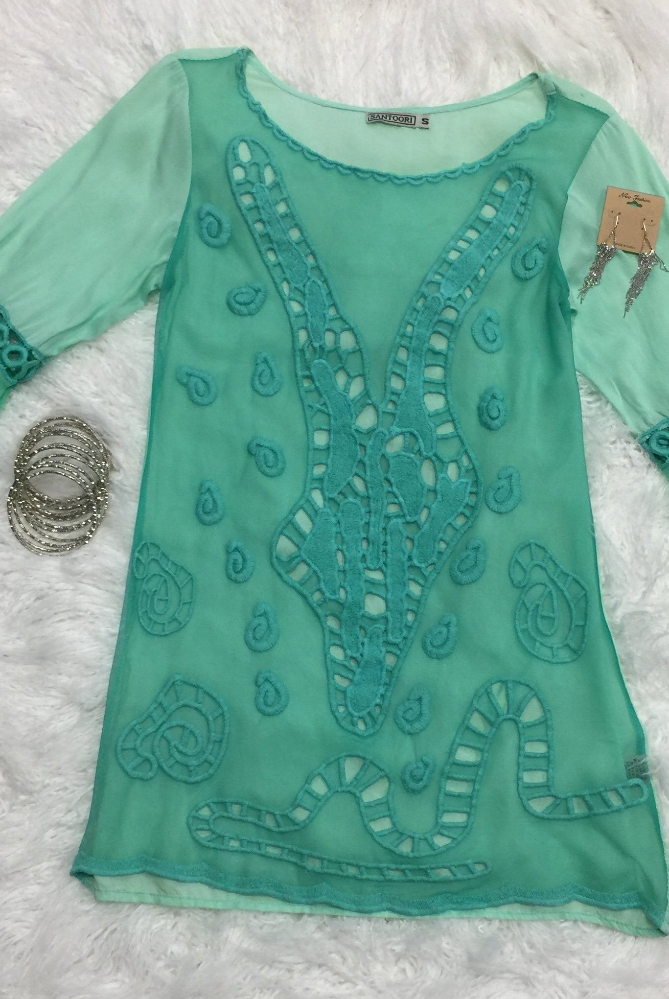 Mint Sheer Top-Top-privityboutique.com-Privity Boutique, Women’s Fashion Boutique in Mesa, Arizona