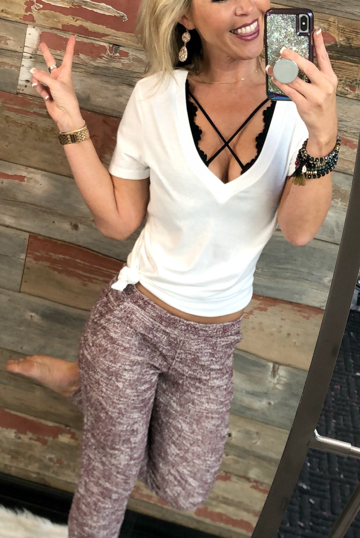 Multi Print Burgundy Joggers-palazzo-privityboutique.com-Privity Boutique, Women’s Fashion Boutique in Mesa, Arizona