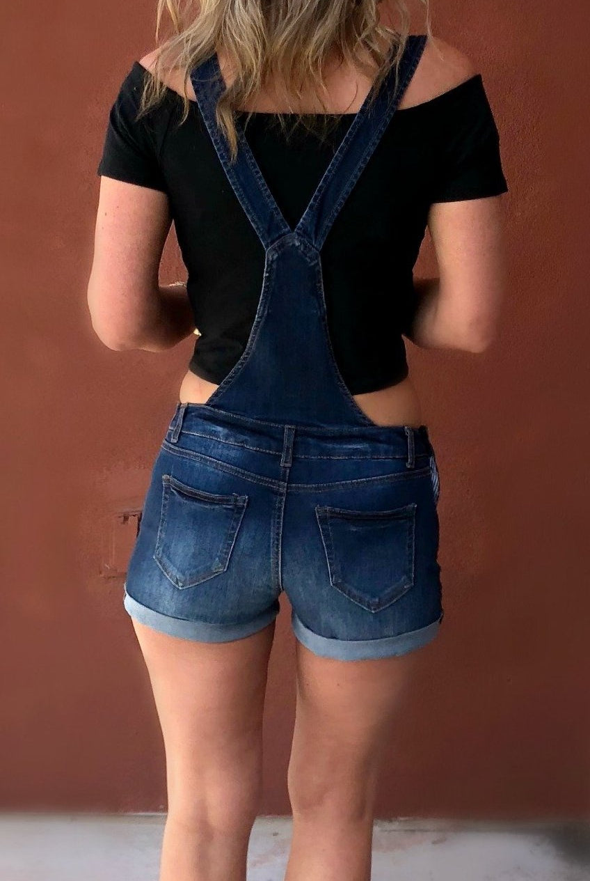 Distressed Denim Overalls-overalls-privityboutique.com-Privity Boutique, Women’s Fashion Boutique in Mesa, Arizona