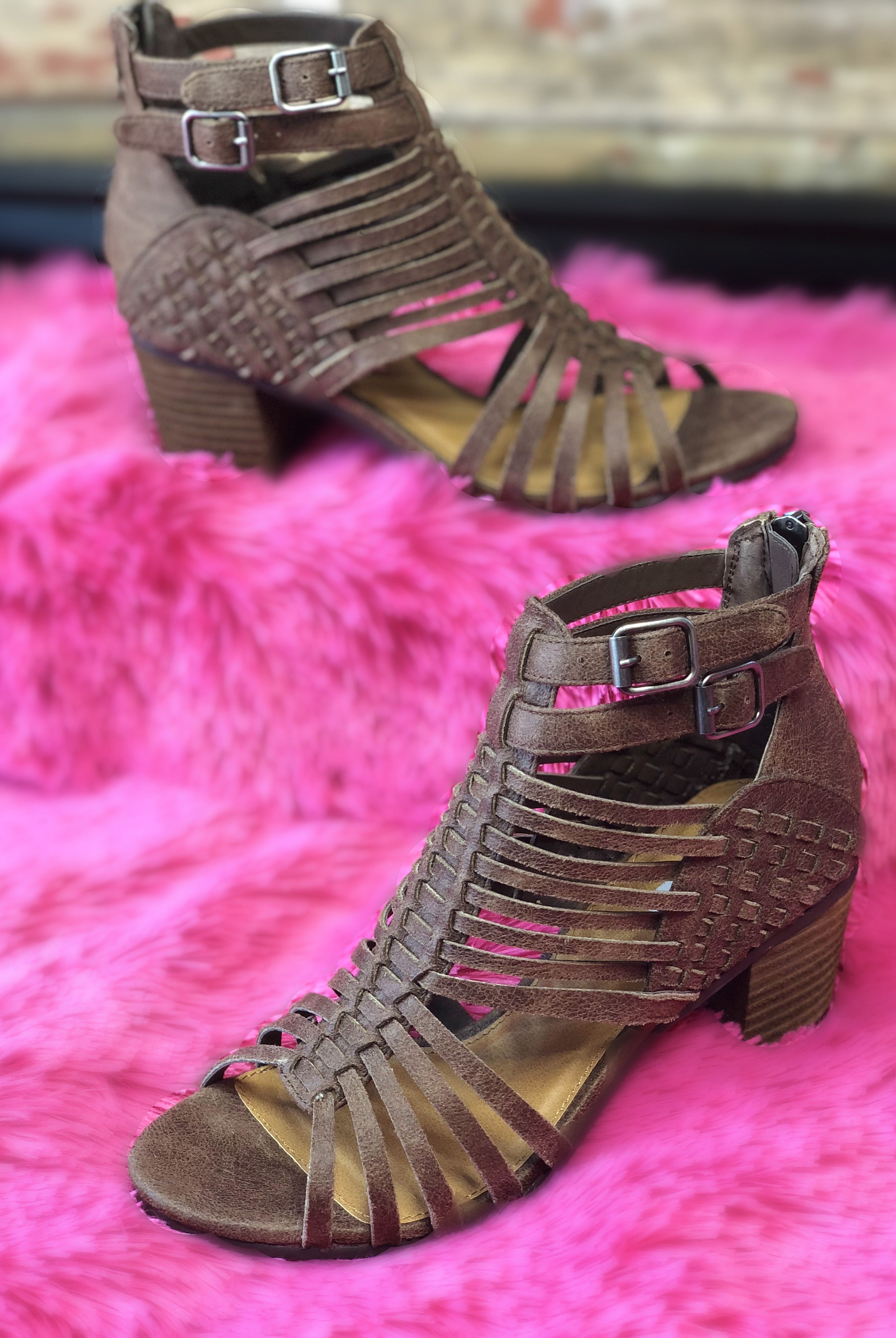 Walk Out of Here Taupe Caged Heels-Not Rated-privityboutique.com-Privity Boutique, Women’s Fashion Boutique in Mesa, Arizona