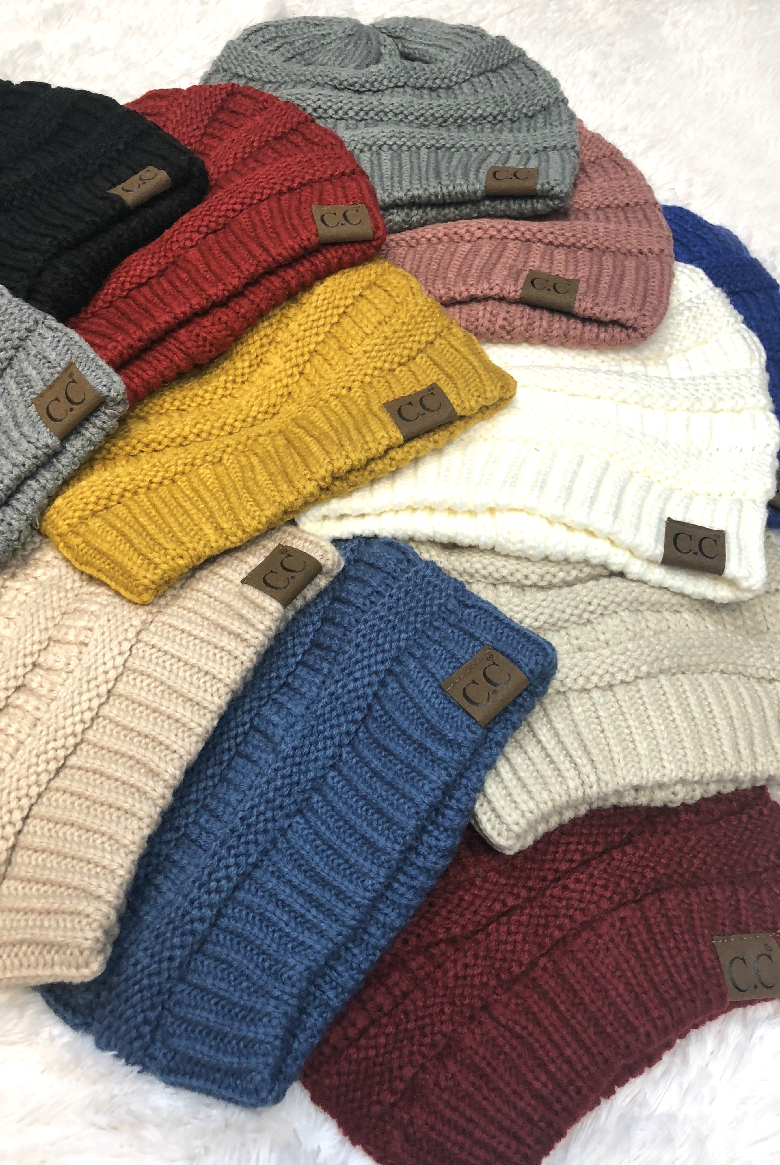 Slouchy Melange Knit Beanie: Multiple Colors-privityboutique-Privity Boutique, Women’s Fashion Boutique in Mesa, Arizona