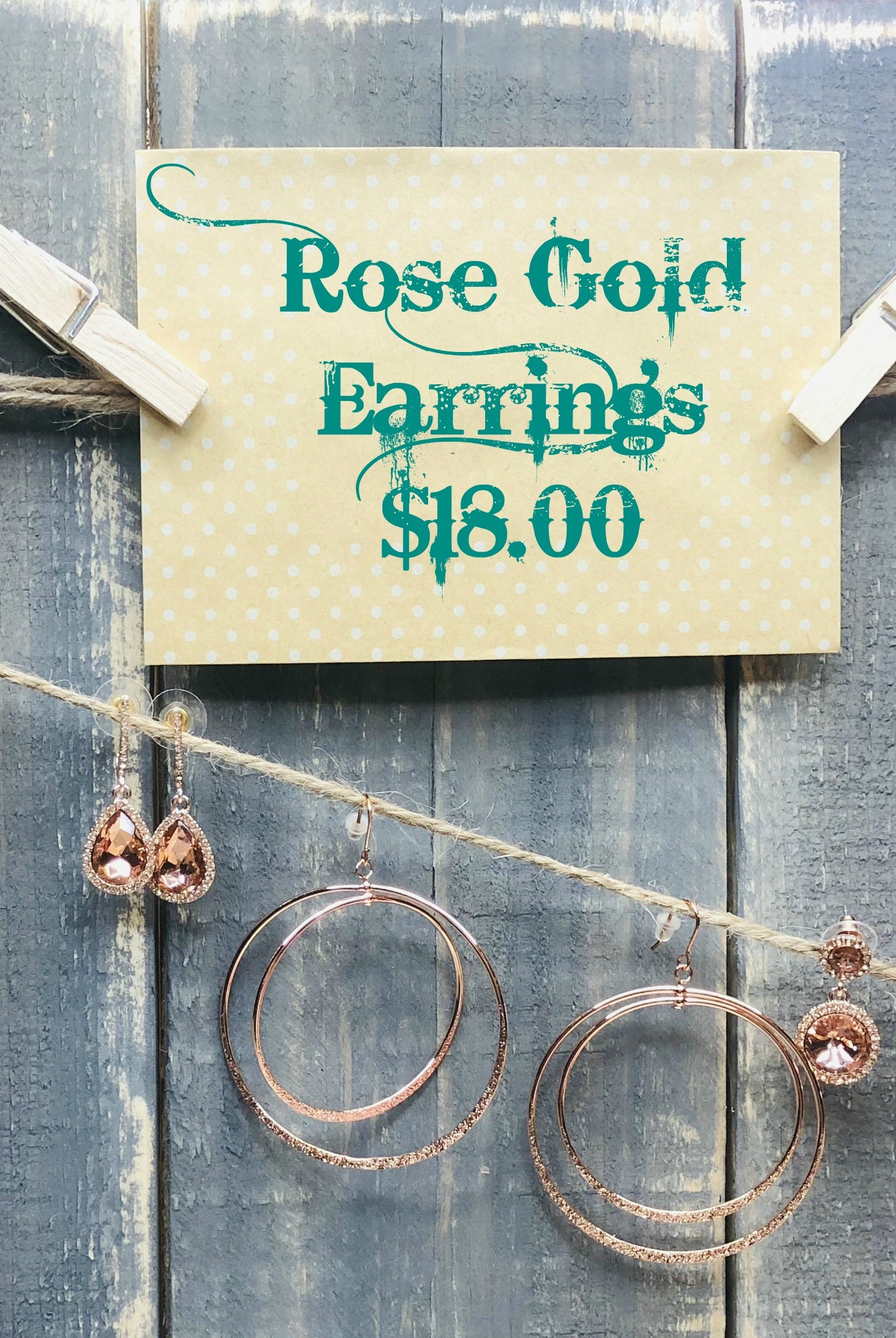 Dainty Rose Gold Earrings: Multiple Styles-earrings-privityboutique.com-Privity Boutique, Women’s Fashion Boutique in Mesa, Arizona