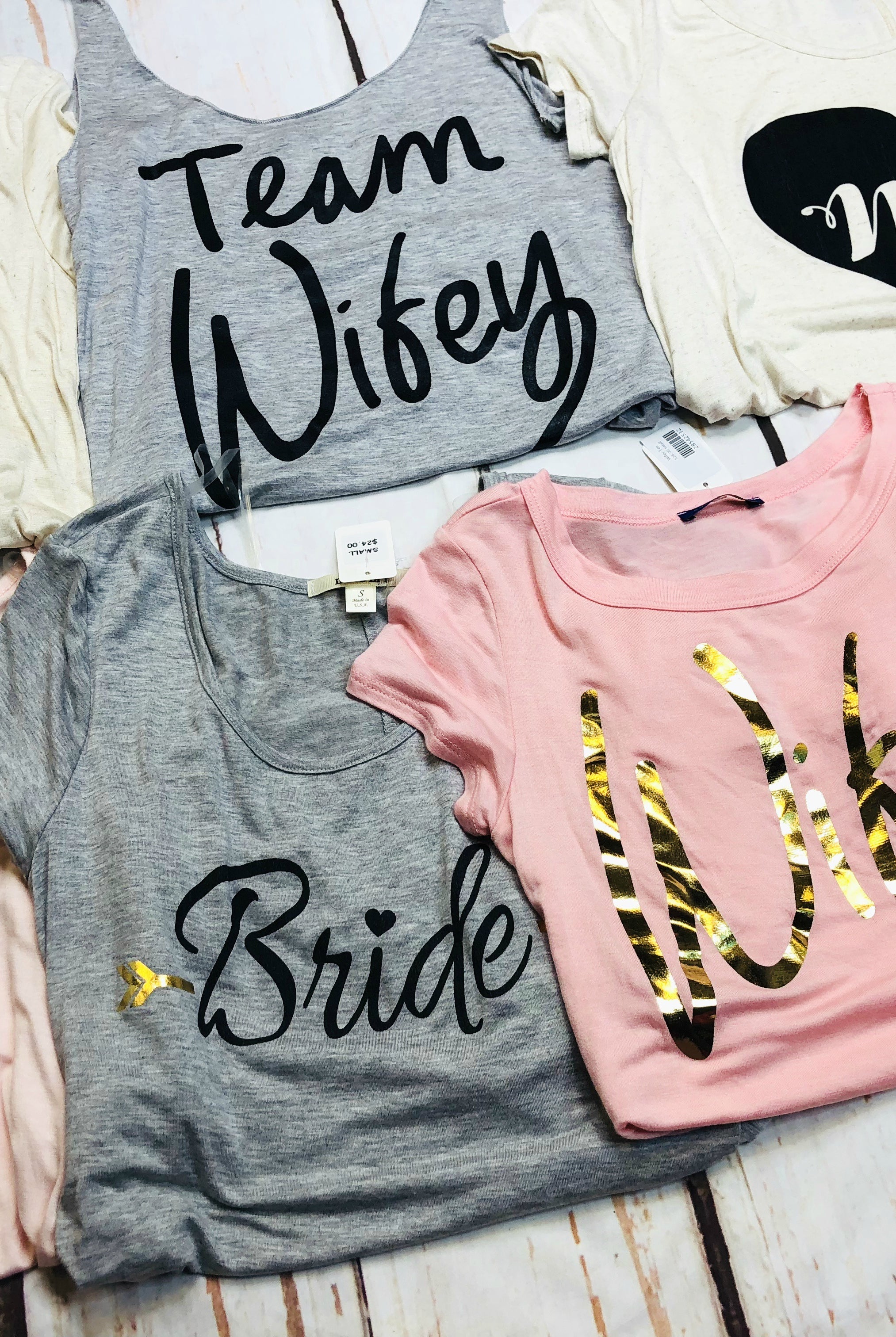 Bride Short Sleeve Graphic Tee: Grey-Top-privityboutique.com-Privity Boutique, Women’s Fashion Boutique in Mesa, Arizona