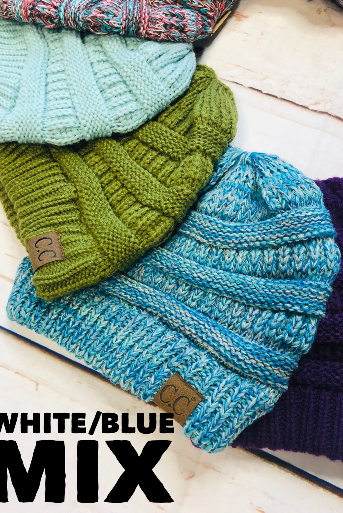 Slouchy Melange Knit Beanie: Multiple Colors-privityboutique-Privity Boutique, Women’s Fashion Boutique in Mesa, Arizona