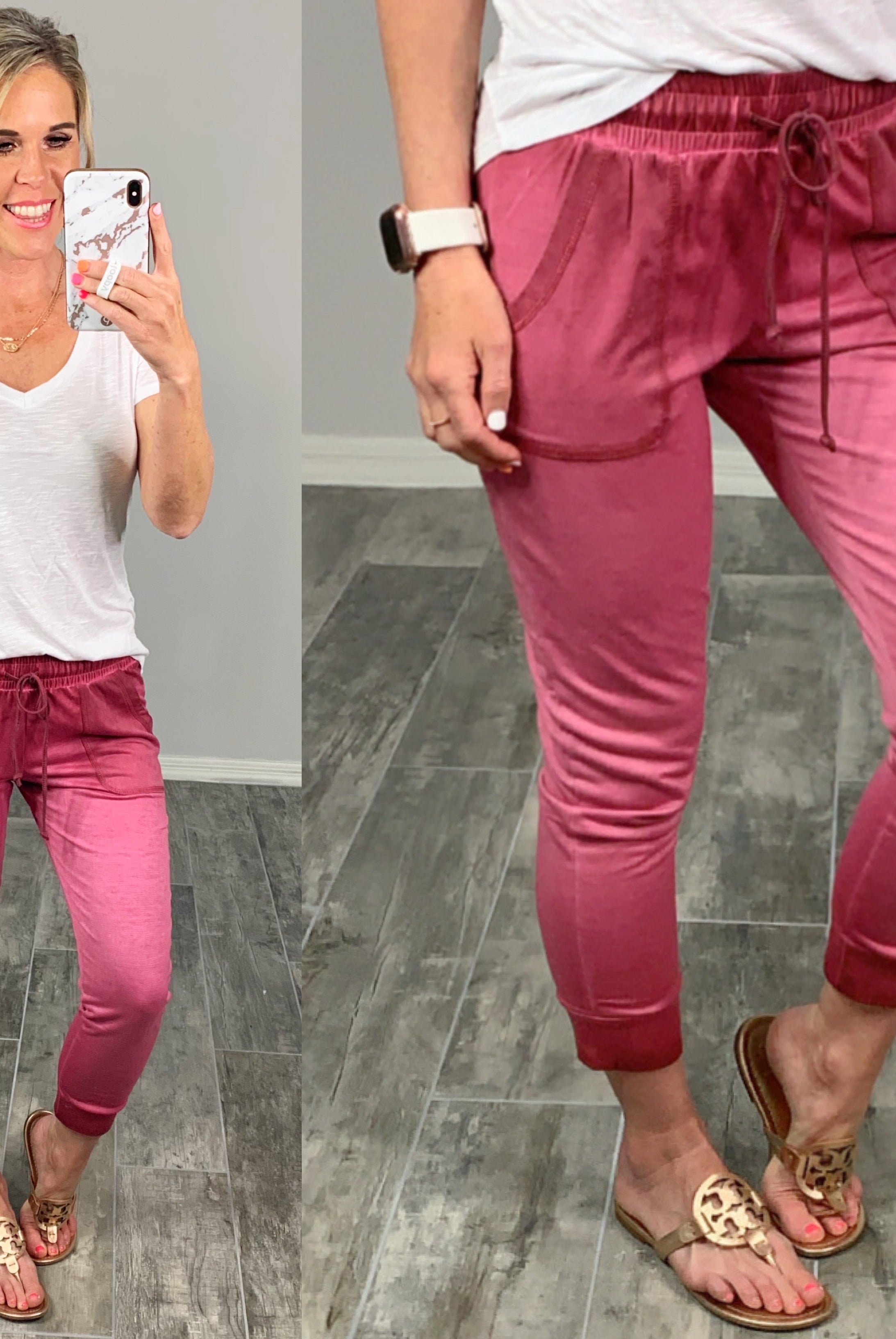 Ombre Cropped Joggers-joggers-privityboutique.com-Privity Boutique, Women’s Fashion Boutique in Mesa, Arizona