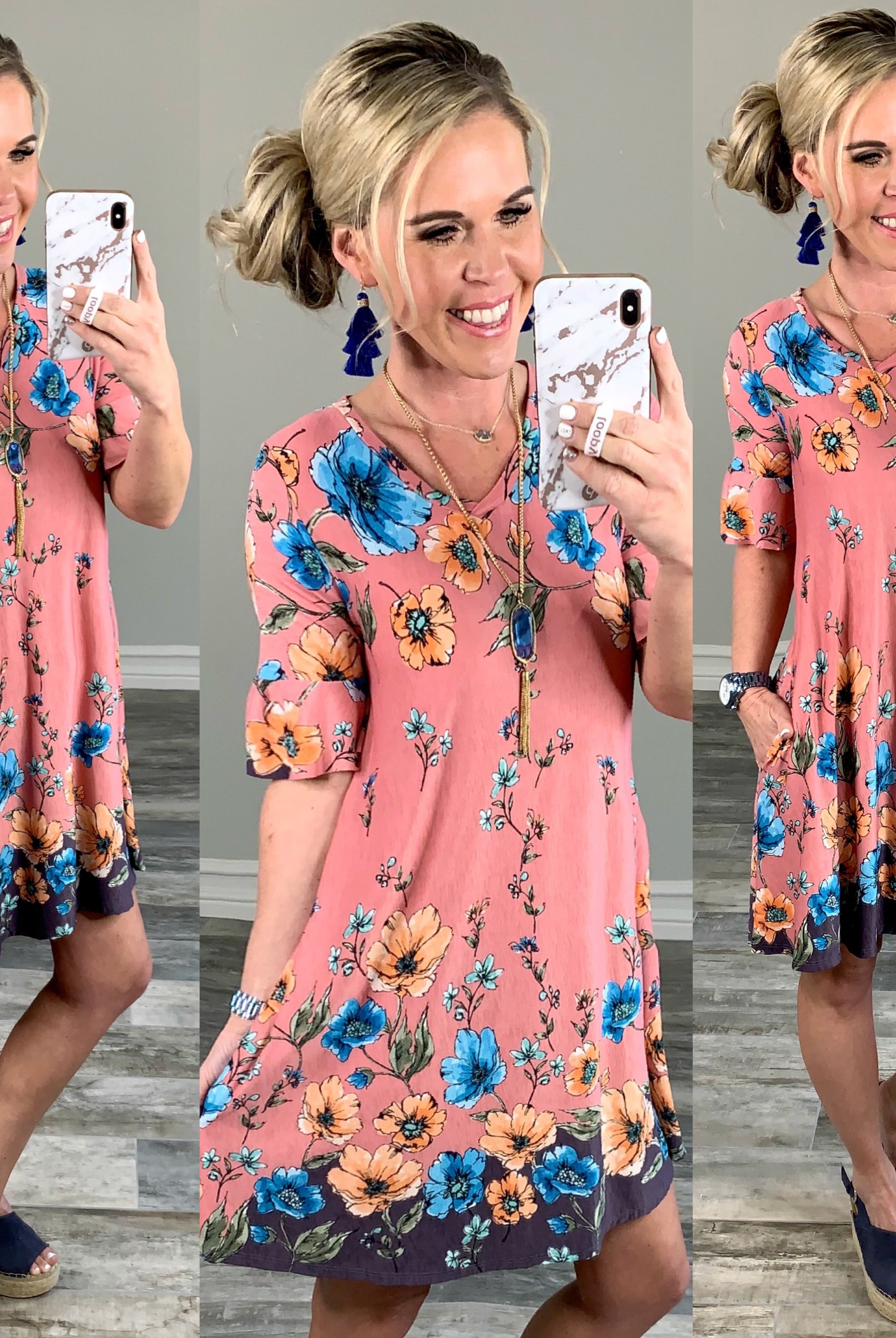 Always in Bloom Pocket Dress-Dress-privityboutique.com-Privity Boutique, Women’s Fashion Boutique in Mesa, Arizona