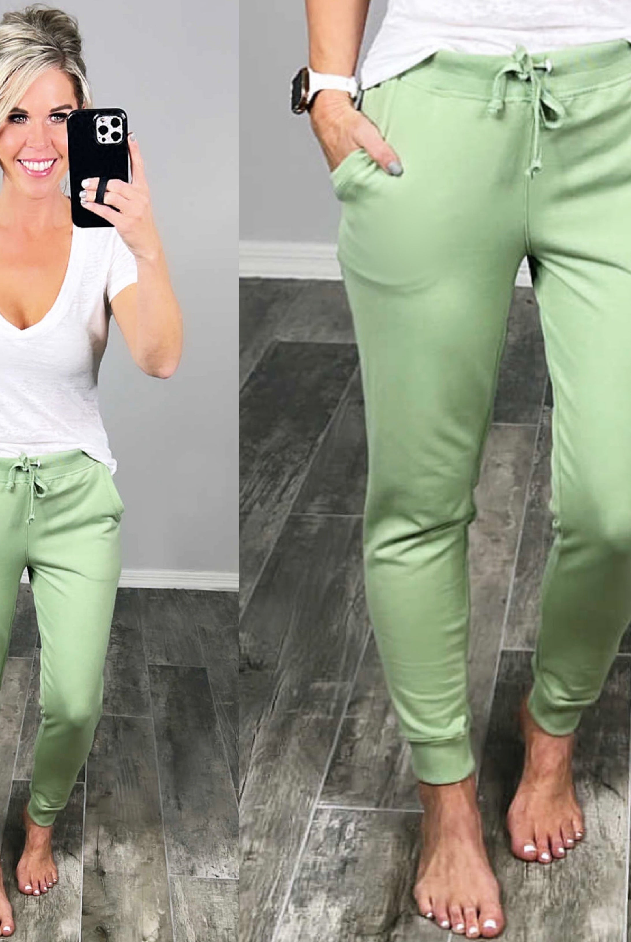 Sage Pocket Joggers-joggers-privityboutique.com-Privity Boutique, Women’s Fashion Boutique in Mesa, Arizona
