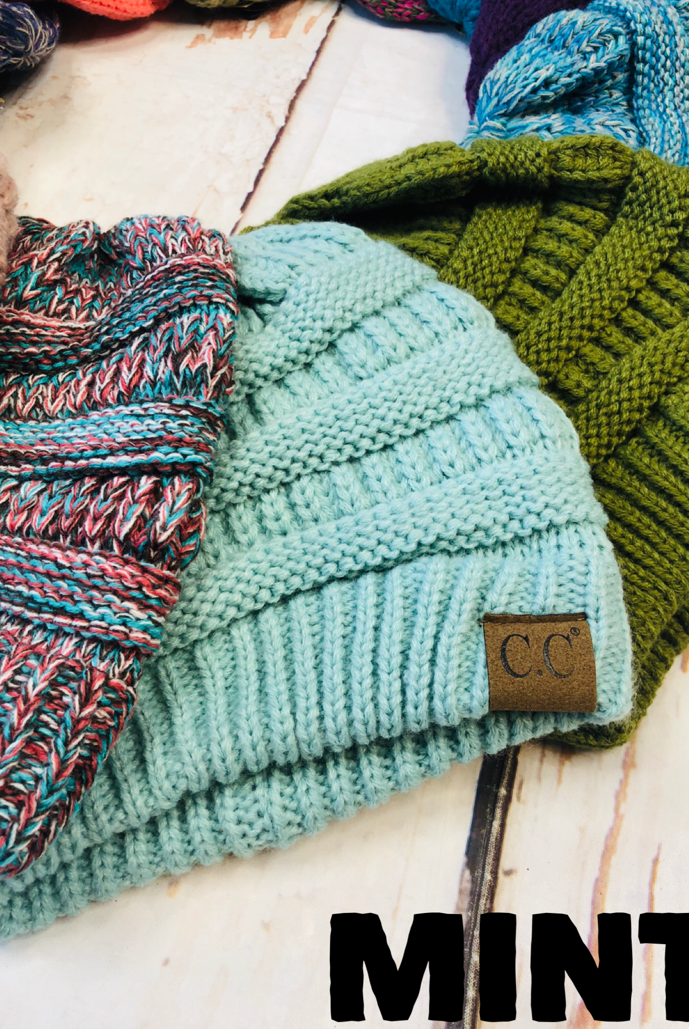 Slouchy Melange Knit Beanie: Multiple Colors-privityboutique-Privity Boutique, Women’s Fashion Boutique in Mesa, Arizona