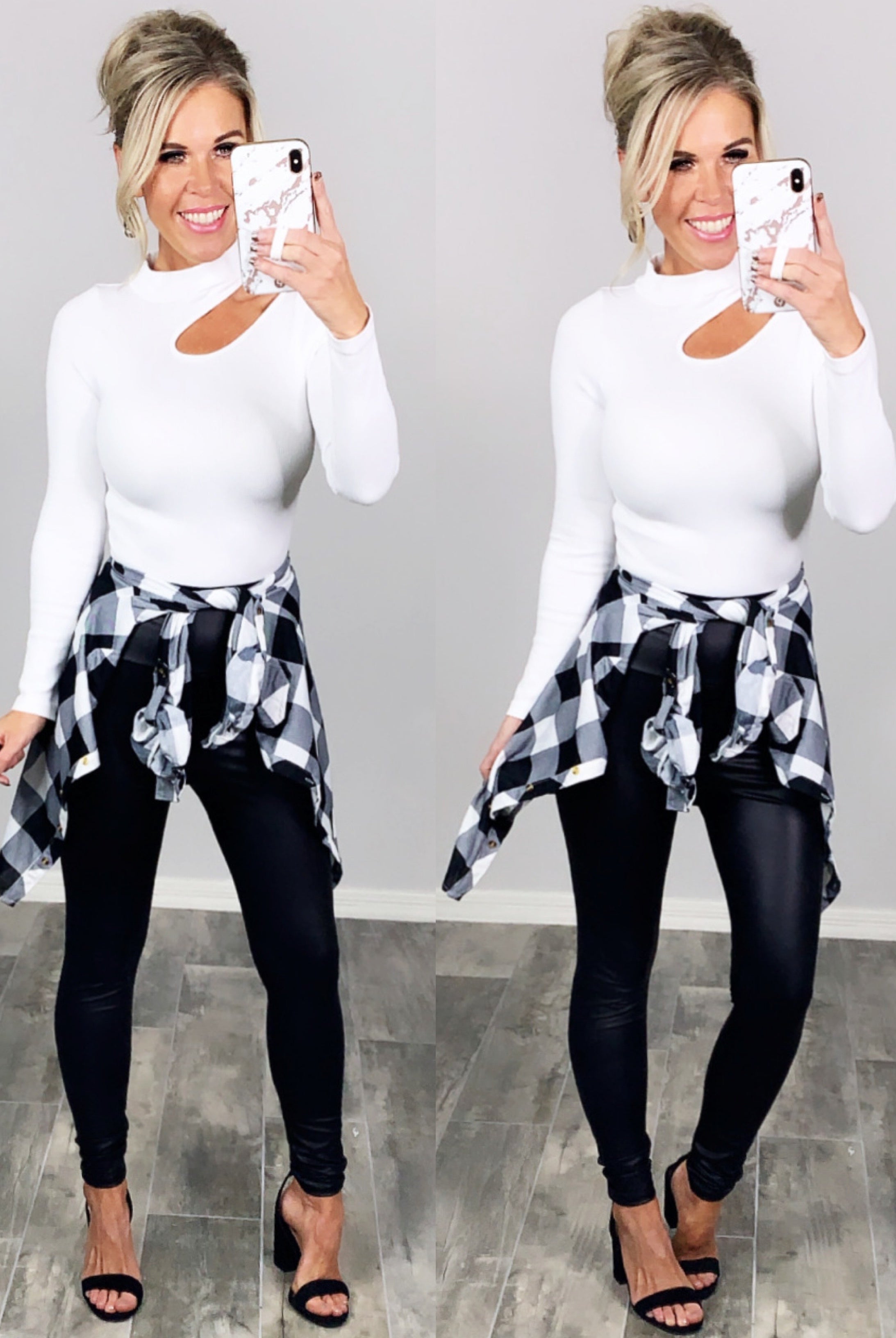 High Waist Faux Leather Leggings-Leggings-privityboutique-Privity Boutique, Women’s Fashion Boutique in Mesa, Arizona