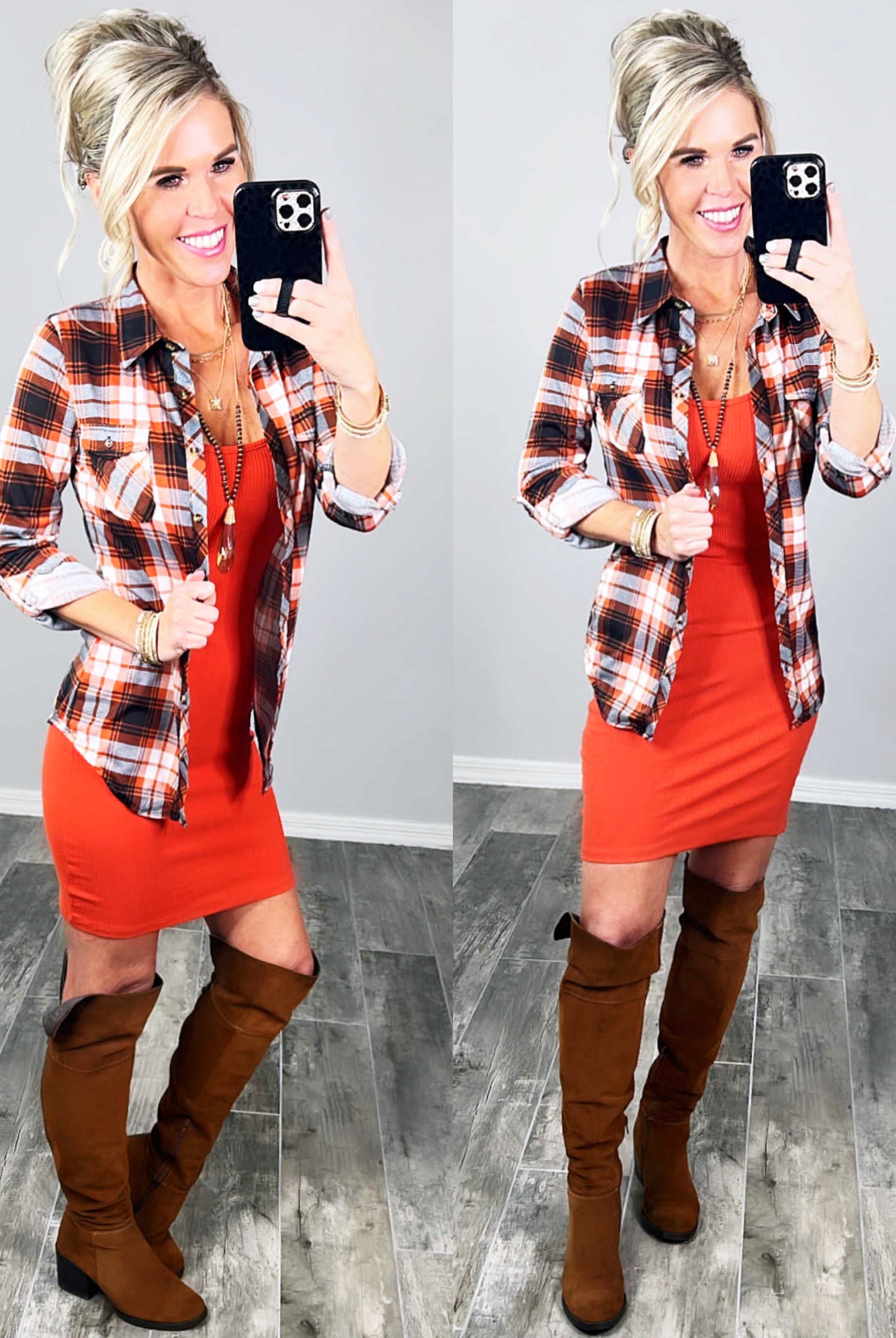 Basic Ribbed Tank Dress - Rust-Dress-privityboutique.com-Privity Boutique, Women’s Fashion Boutique in Mesa, Arizona