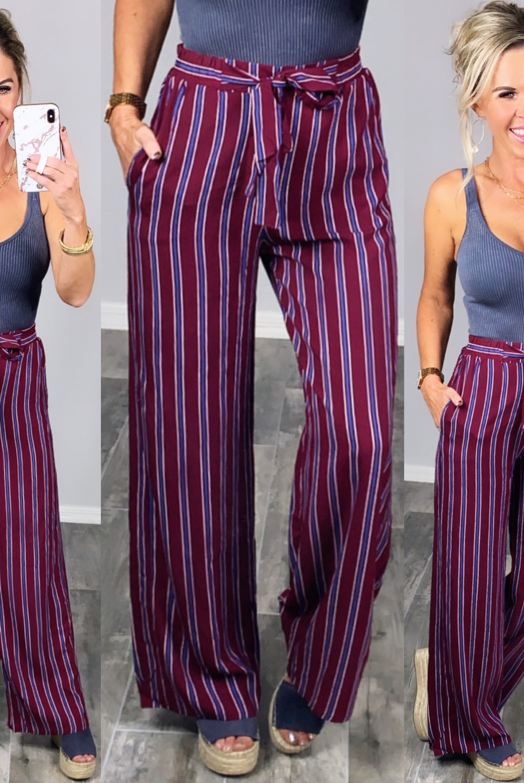 Epiphany Moment Pants - Burgundy-palazzo-privityboutique.com-Privity Boutique, Women’s Fashion Boutique in Mesa, Arizona