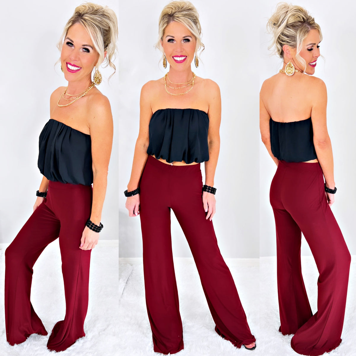 Bubble Top - Black  privityboutique