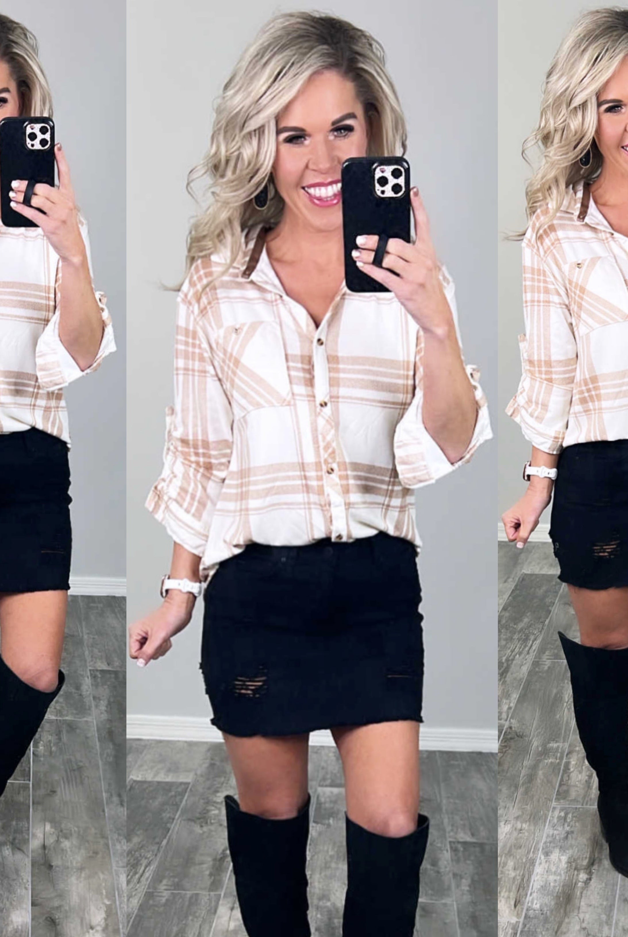 Better Than Ever Plaid Flannel Top-flannel-privityboutique-Privity Boutique, Women’s Fashion Boutique in Mesa, Arizona