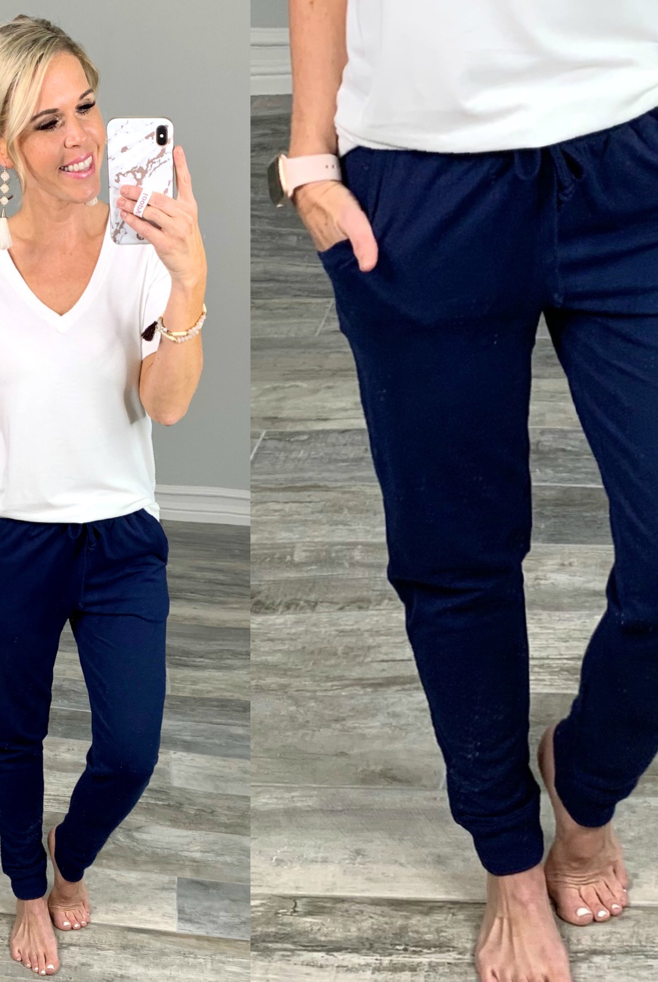 Blue Pocket Joggers-joggers-privityboutique.com-Privity Boutique, Women’s Fashion Boutique in Mesa, Arizona