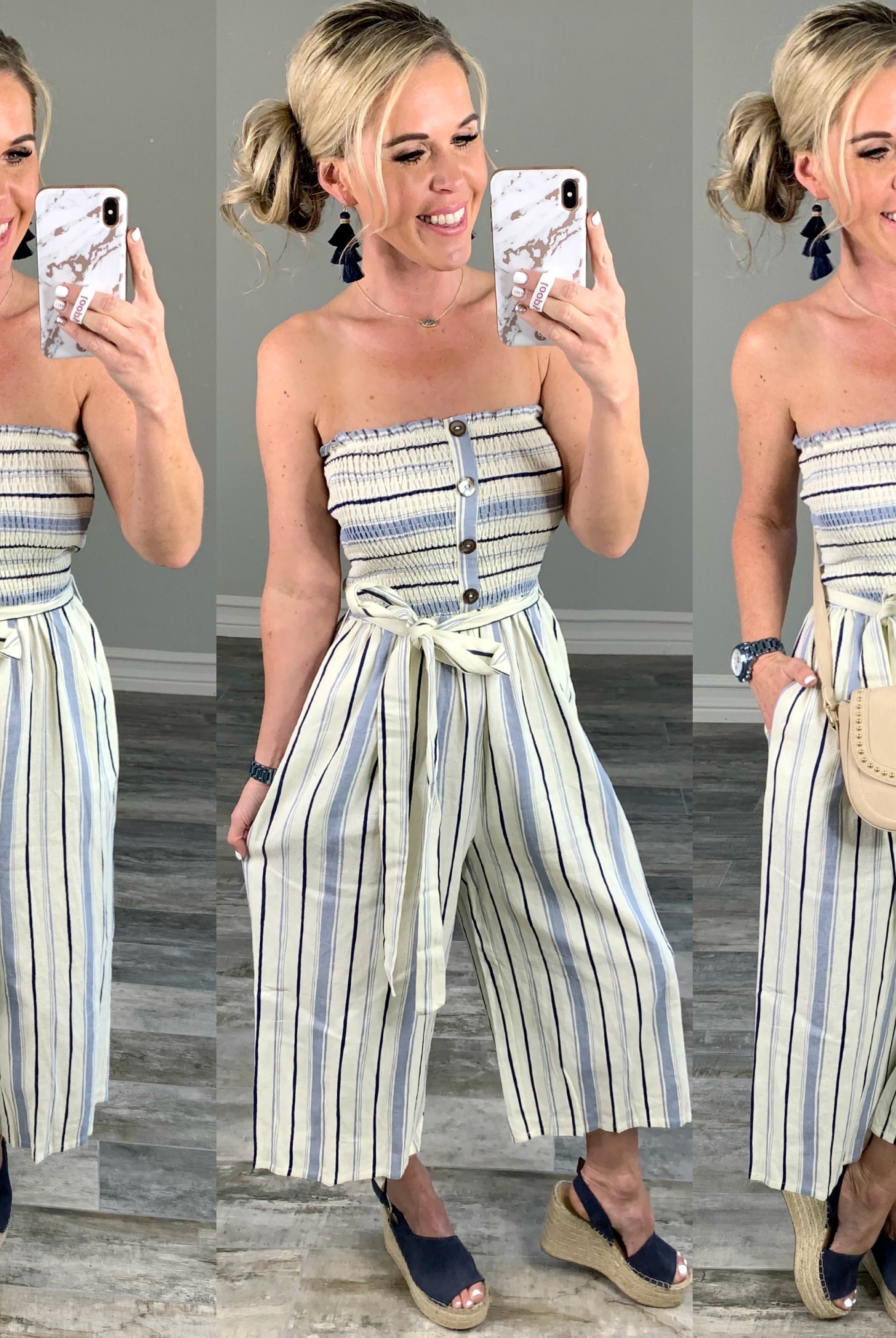 Rise to the Occasion Jumpsuit - Blue-Dress-privityboutique.com-Privity Boutique, Women’s Fashion Boutique in Mesa, Arizona