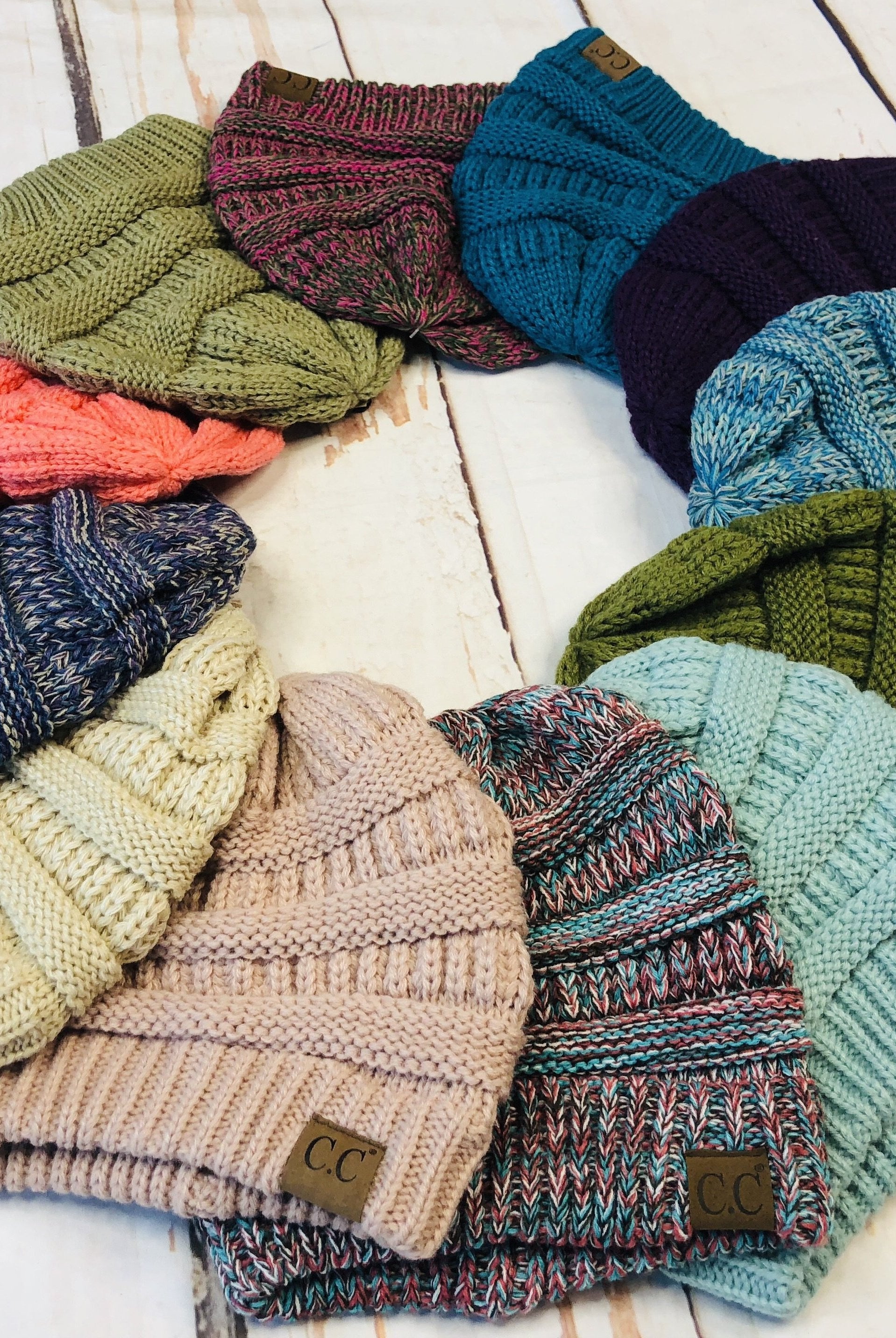 Slouchy Melange Knit Beanie: Multiple Colors-privityboutique-Privity Boutique, Women’s Fashion Boutique in Mesa, Arizona