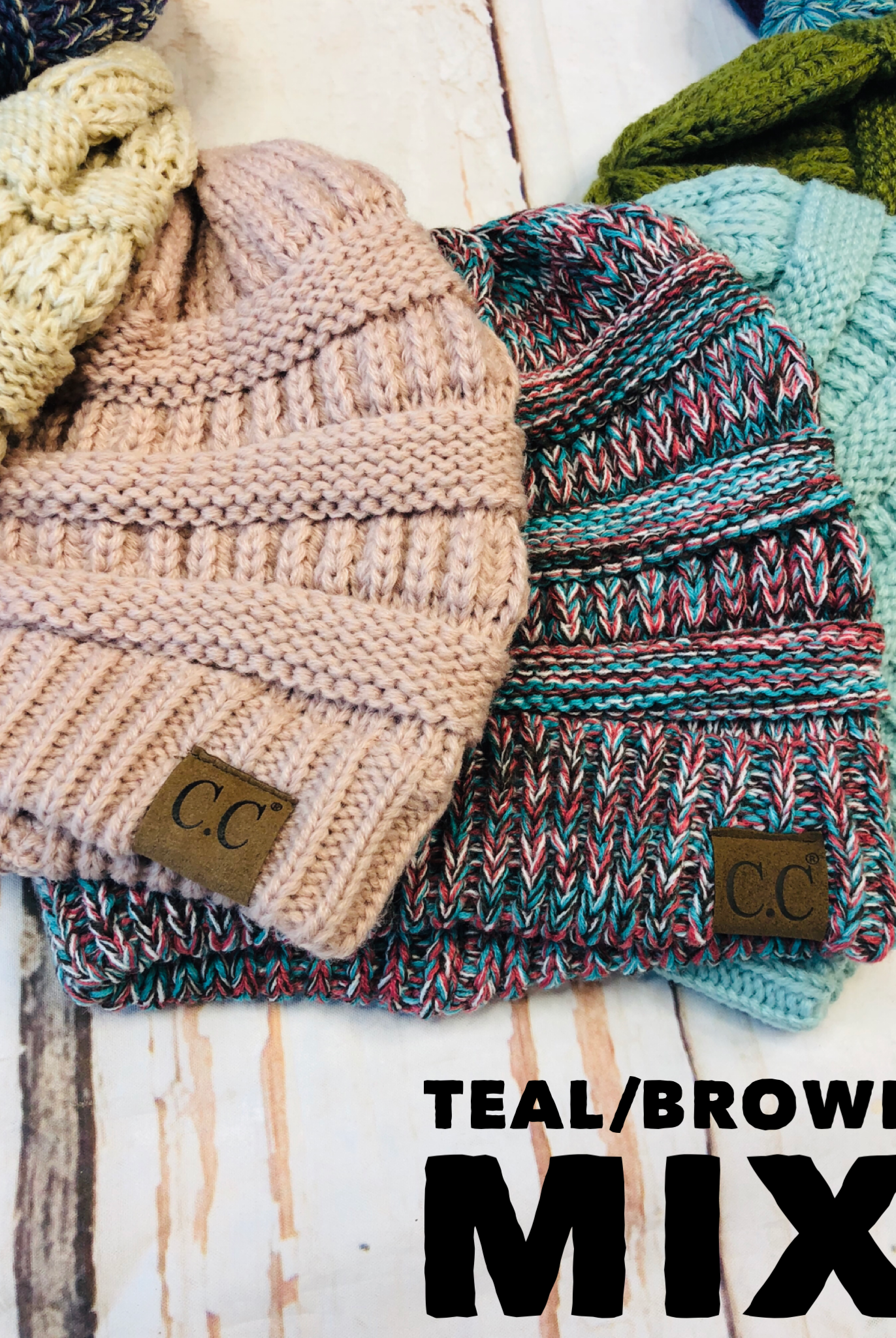 Slouchy Melange Knit Beanie: Multiple Colors-privityboutique-Privity Boutique, Women’s Fashion Boutique in Mesa, Arizona