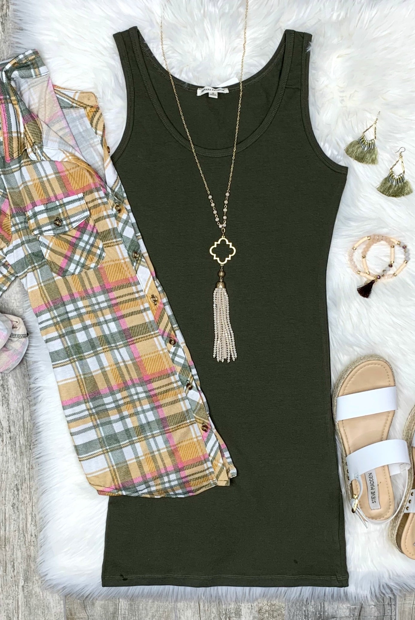 Penny Plaid Flannel Top - Mustard-flannel-privityboutique-Privity Boutique, Women’s Fashion Boutique in Mesa, Arizona