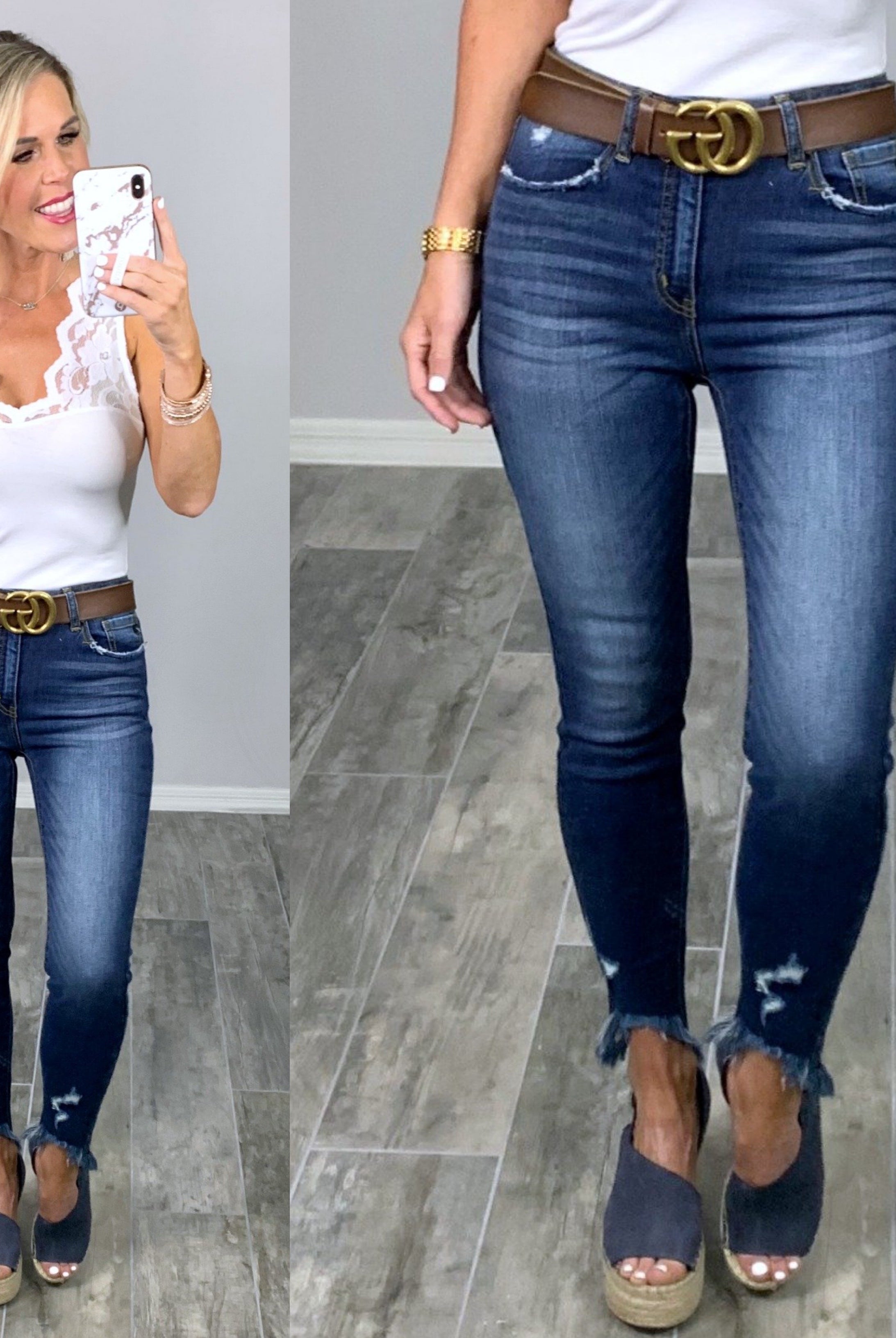 Kan Can Ashley Raw Hem Jeans-jeans-privityboutique-Privity Boutique, Women’s Fashion Boutique in Mesa, Arizona