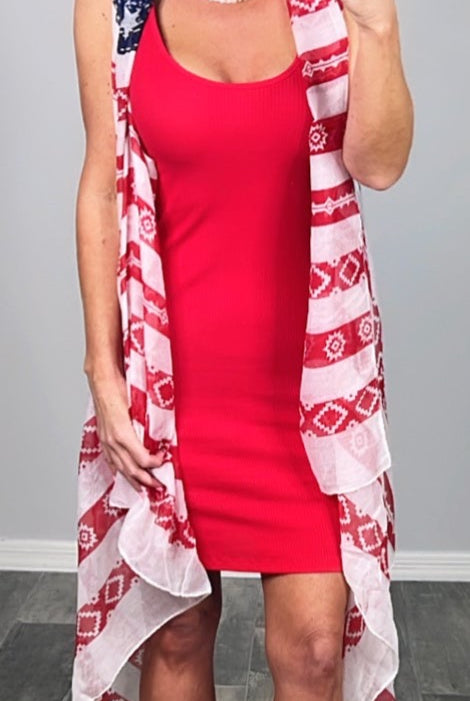 American Flag Aztec Kimono-kimono-privityboutique-Privity Boutique, Women’s Fashion Boutique in Mesa, Arizona