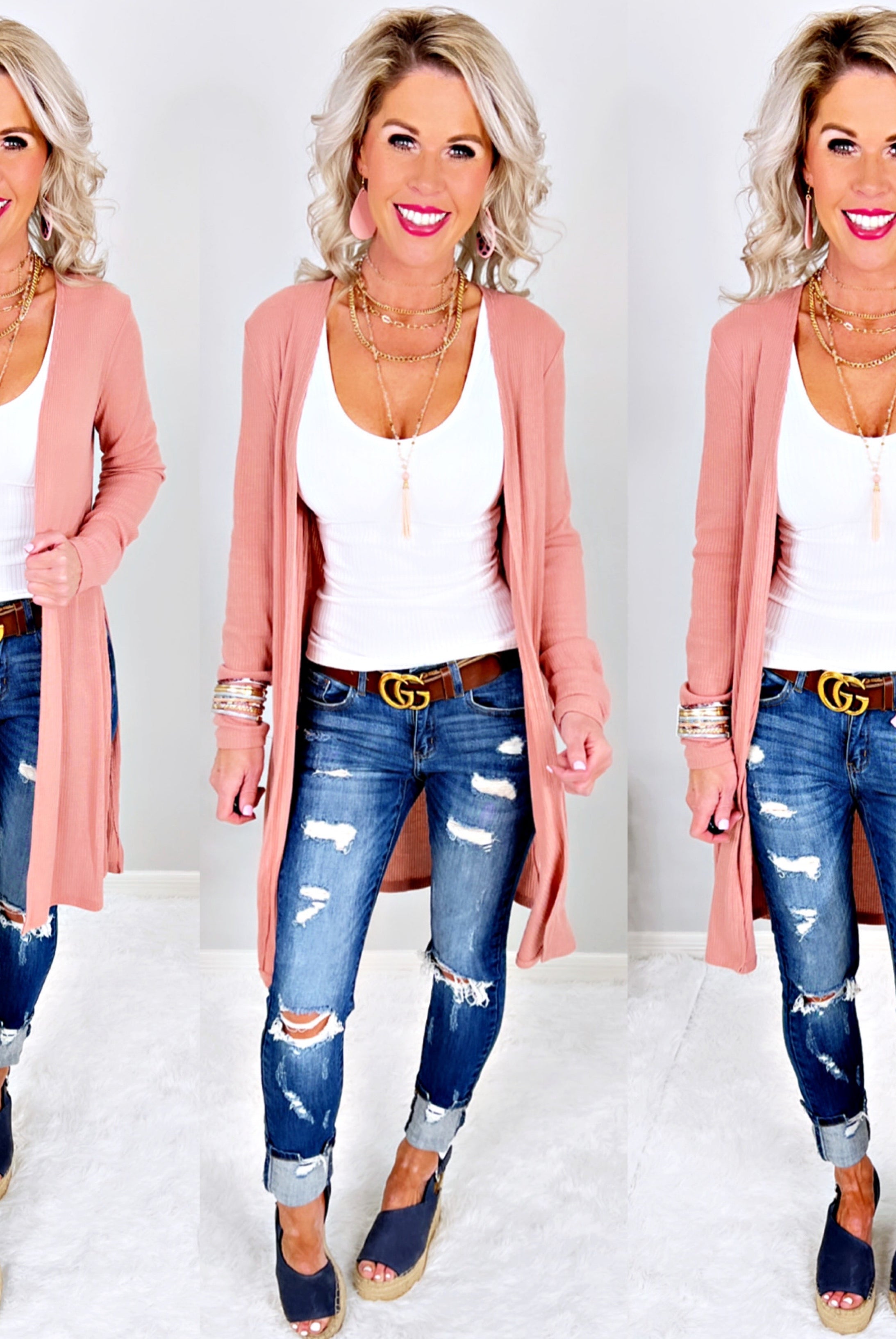 Keep Your Secrets Cardigan - Rose-Top-privityboutique.com-Privity Boutique, Women’s Fashion Boutique in Mesa, Arizona