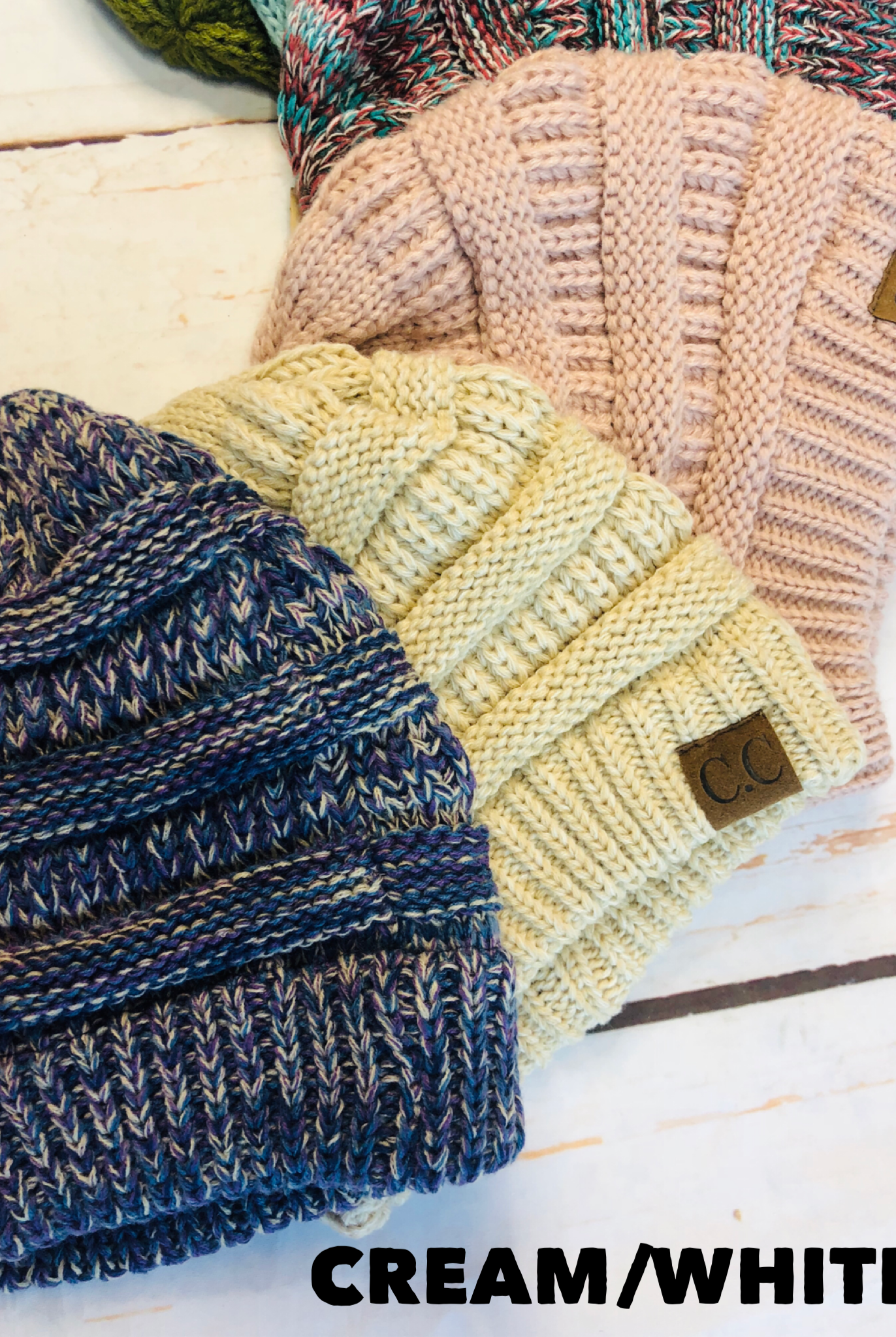 Slouchy Melange Knit Beanie: Multiple Colors-privityboutique-Privity Boutique, Women’s Fashion Boutique in Mesa, Arizona