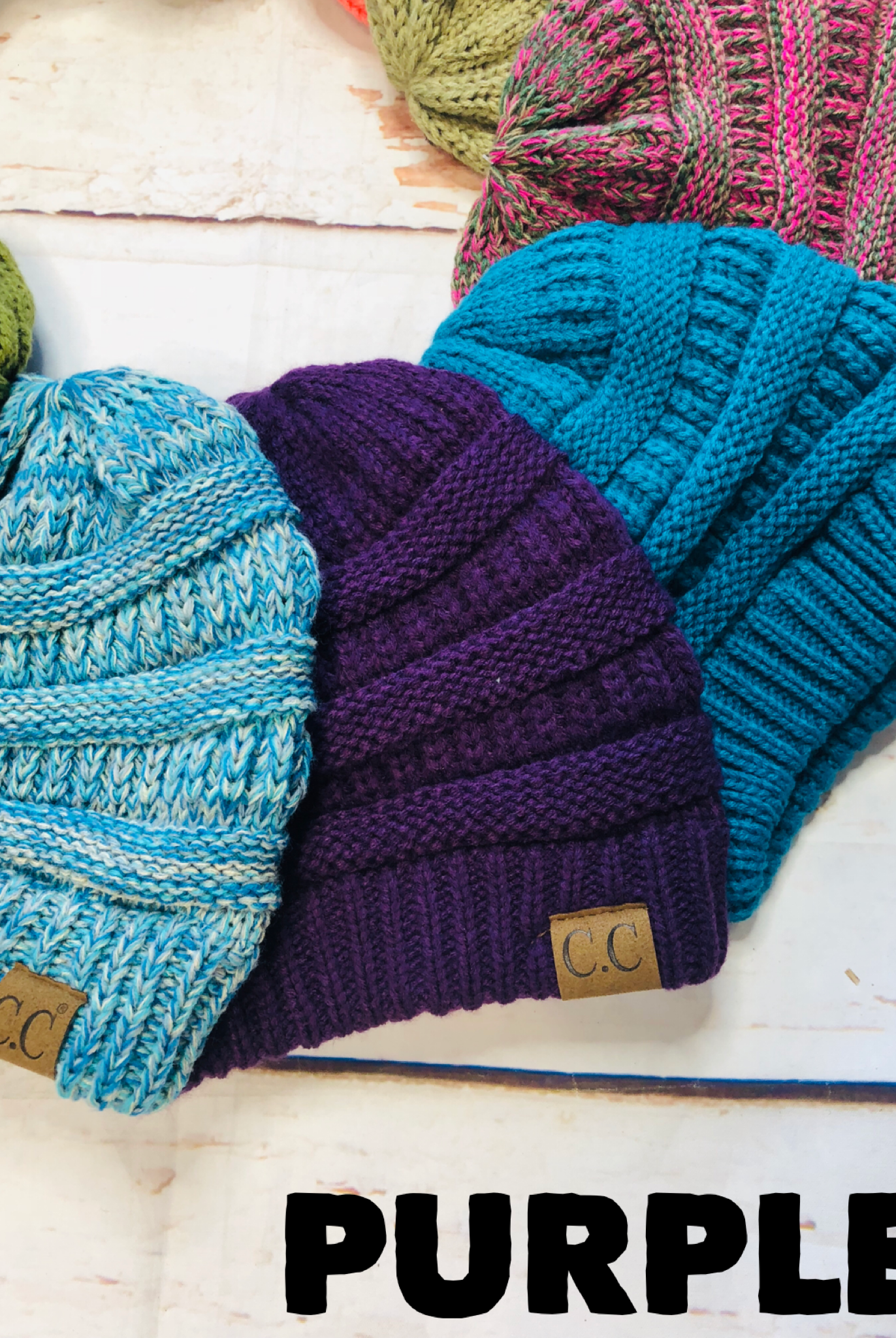 Slouchy Melange Knit Beanie: Multiple Colors-privityboutique-Privity Boutique, Women’s Fashion Boutique in Mesa, Arizona