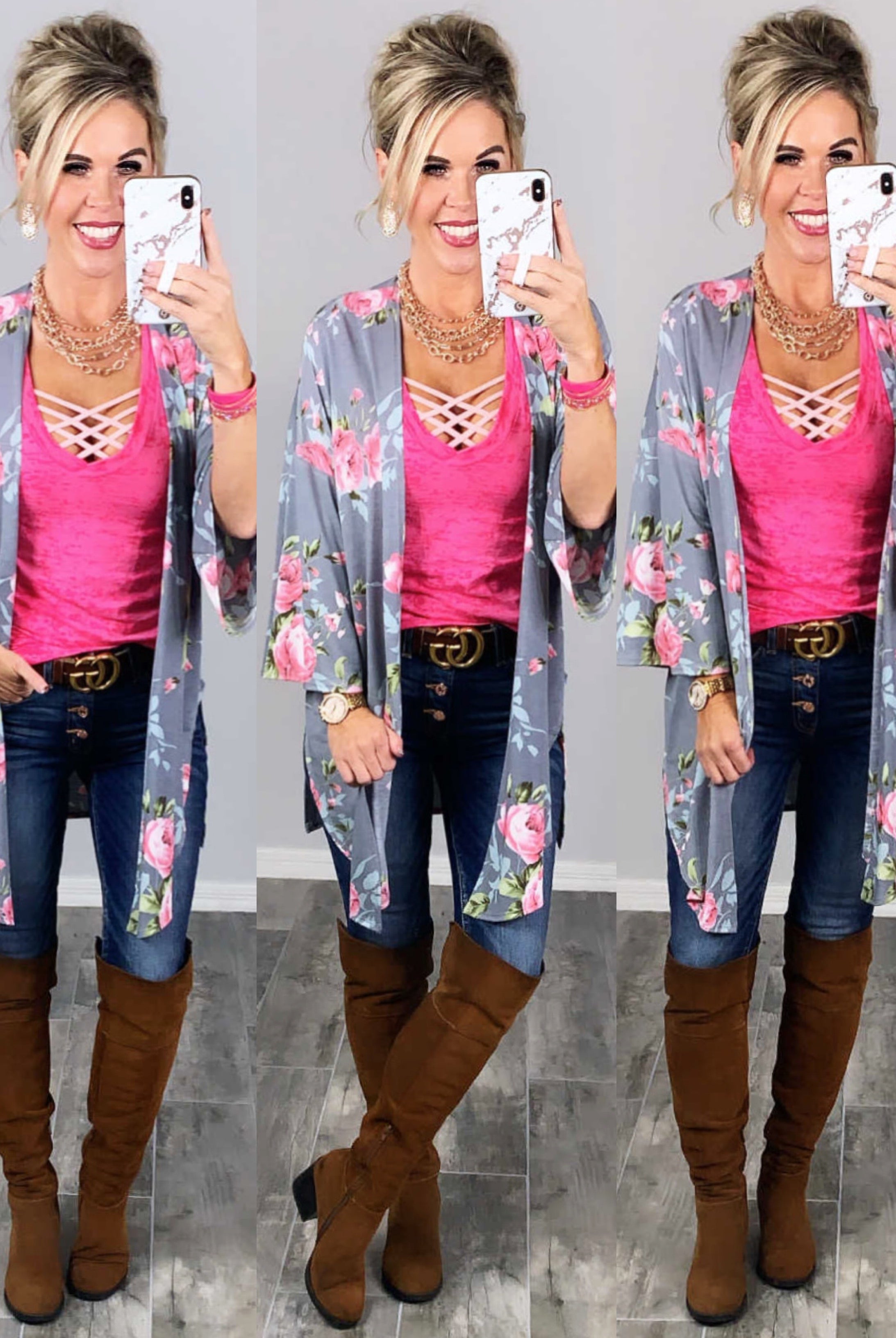 BASIC BURNOUT DEEP V-NECK TEE - FUSCHIA-Top-privityboutique.com-Privity Boutique, Women’s Fashion Boutique in Mesa, Arizona