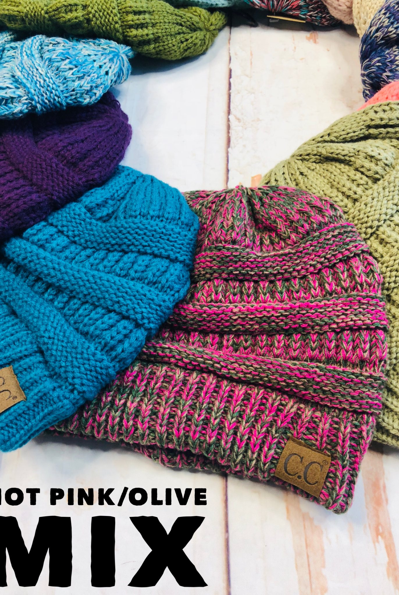 Slouchy Melange Knit Beanie: Multiple Colors-privityboutique-Privity Boutique, Women’s Fashion Boutique in Mesa, Arizona