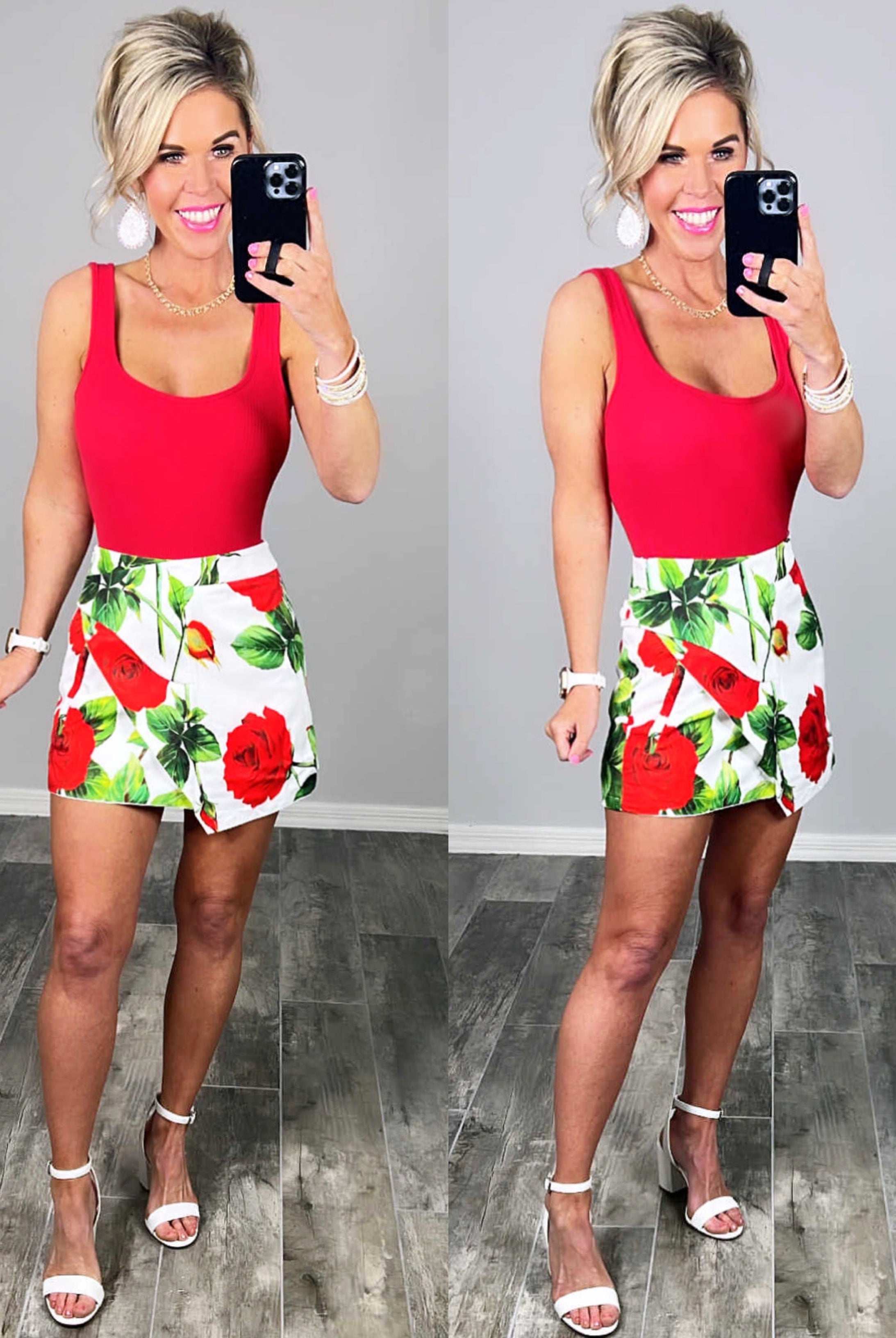 The Final Rose Skort-Skort-privityboutique.com-Privity Boutique, Women’s Fashion Boutique in Mesa, Arizona