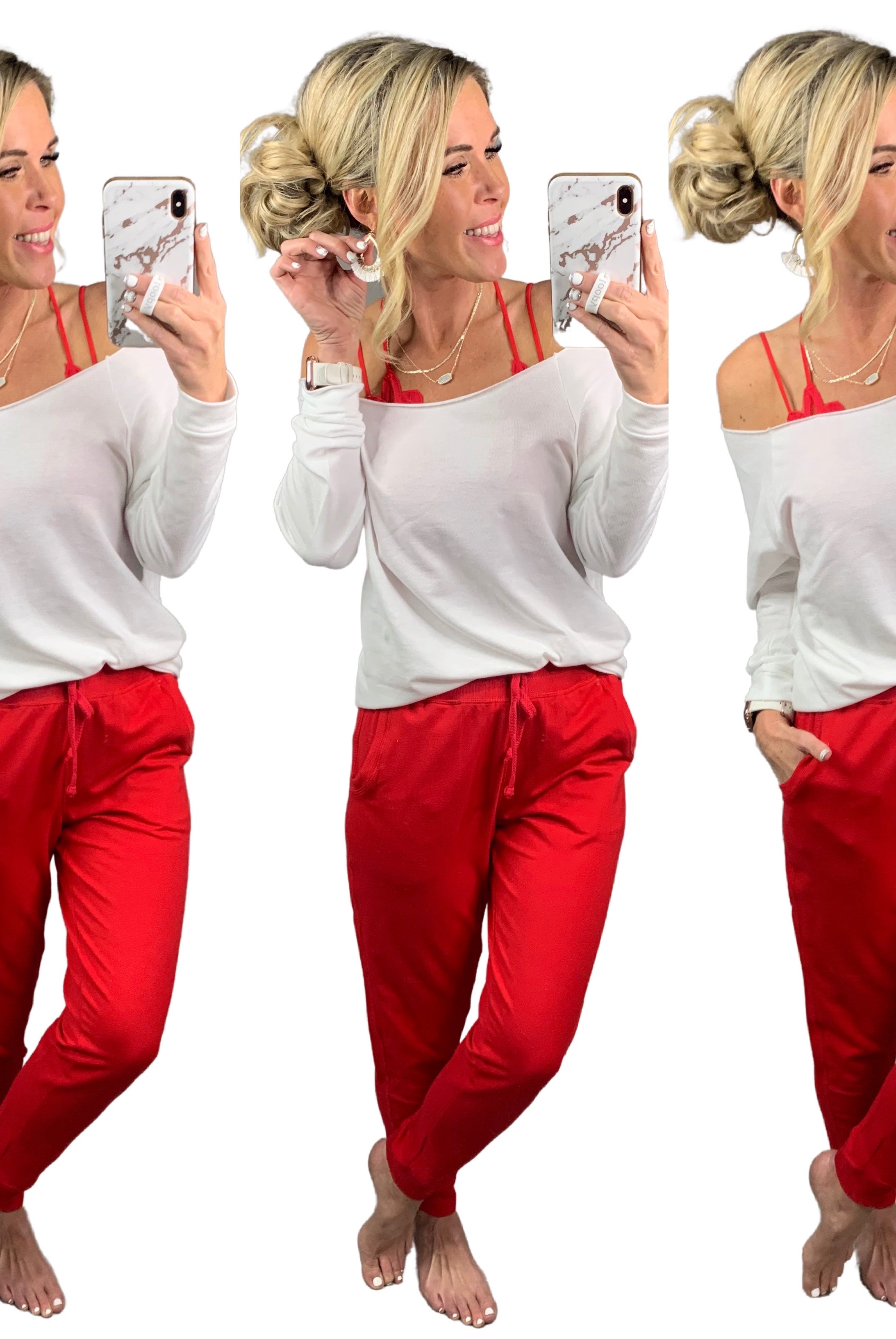 Raw Hem Off The Shoulder - White-Top-privityboutique.com-Privity Boutique, Women’s Fashion Boutique in Mesa, Arizona