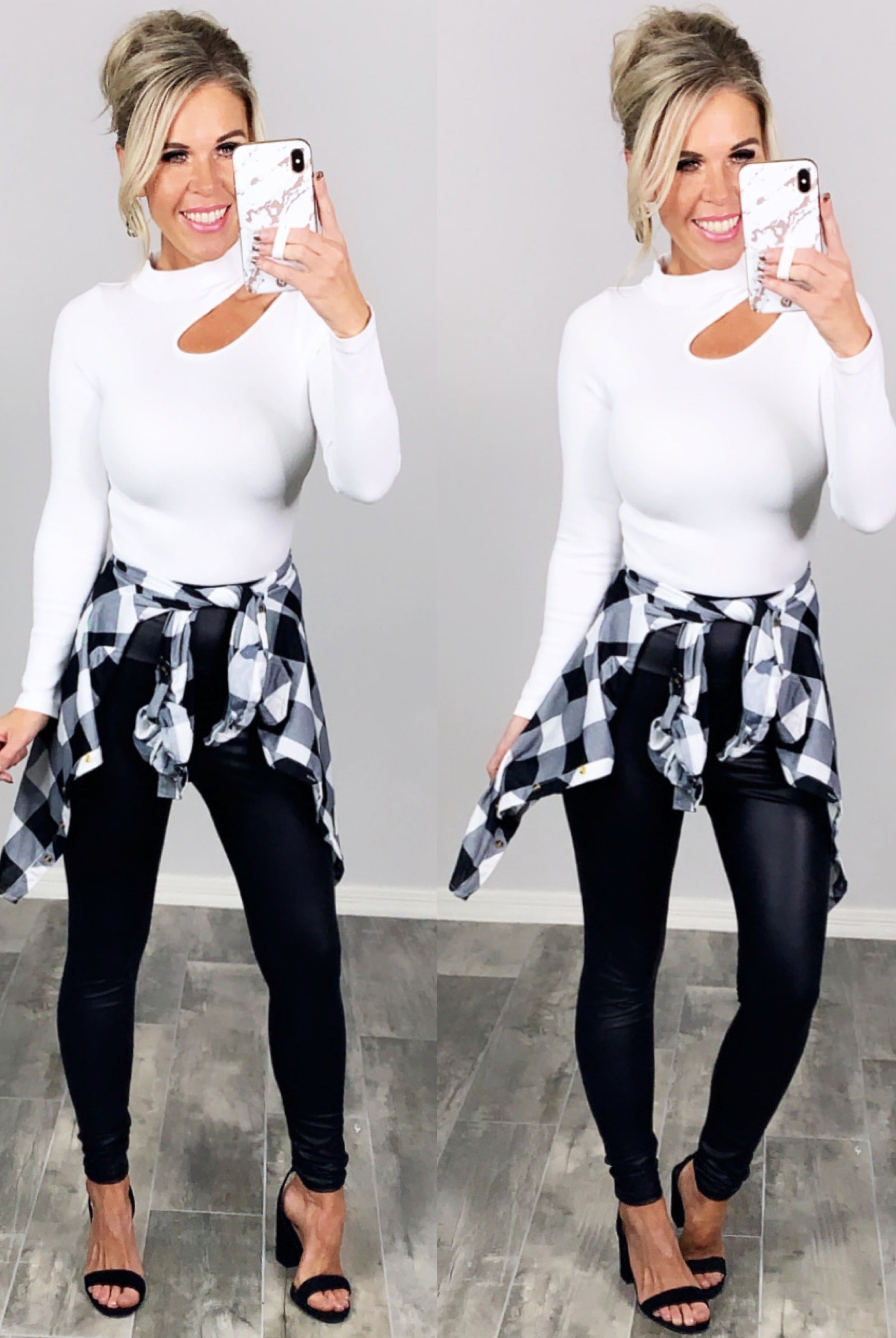 High Waist Faux Leather Leggings-Leggings-privityboutique-Privity Boutique, Women’s Fashion Boutique in Mesa, Arizona